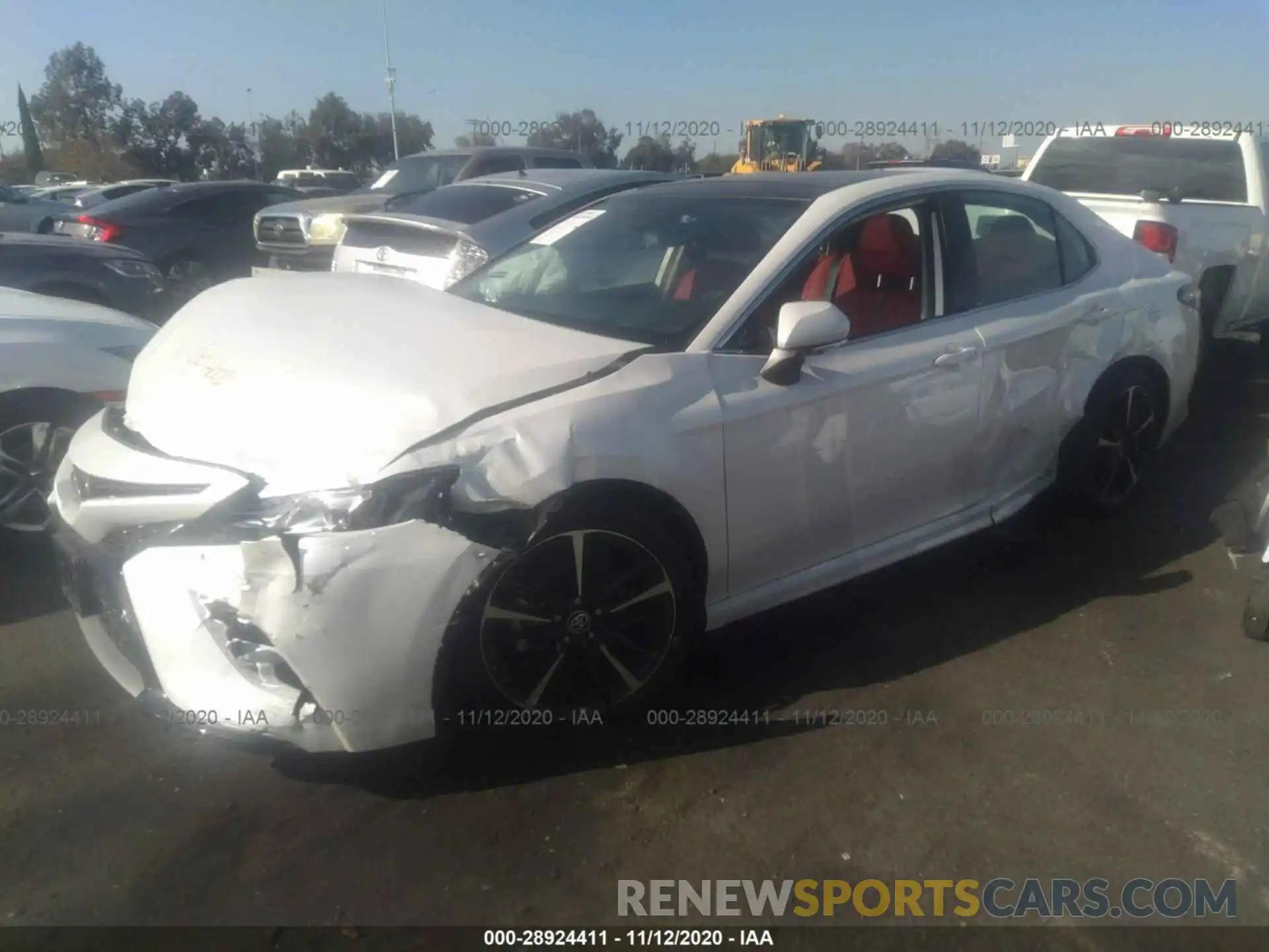 2 Photograph of a damaged car 4T1KZ1AK5LU044802 TOYOTA CAMRY 2020