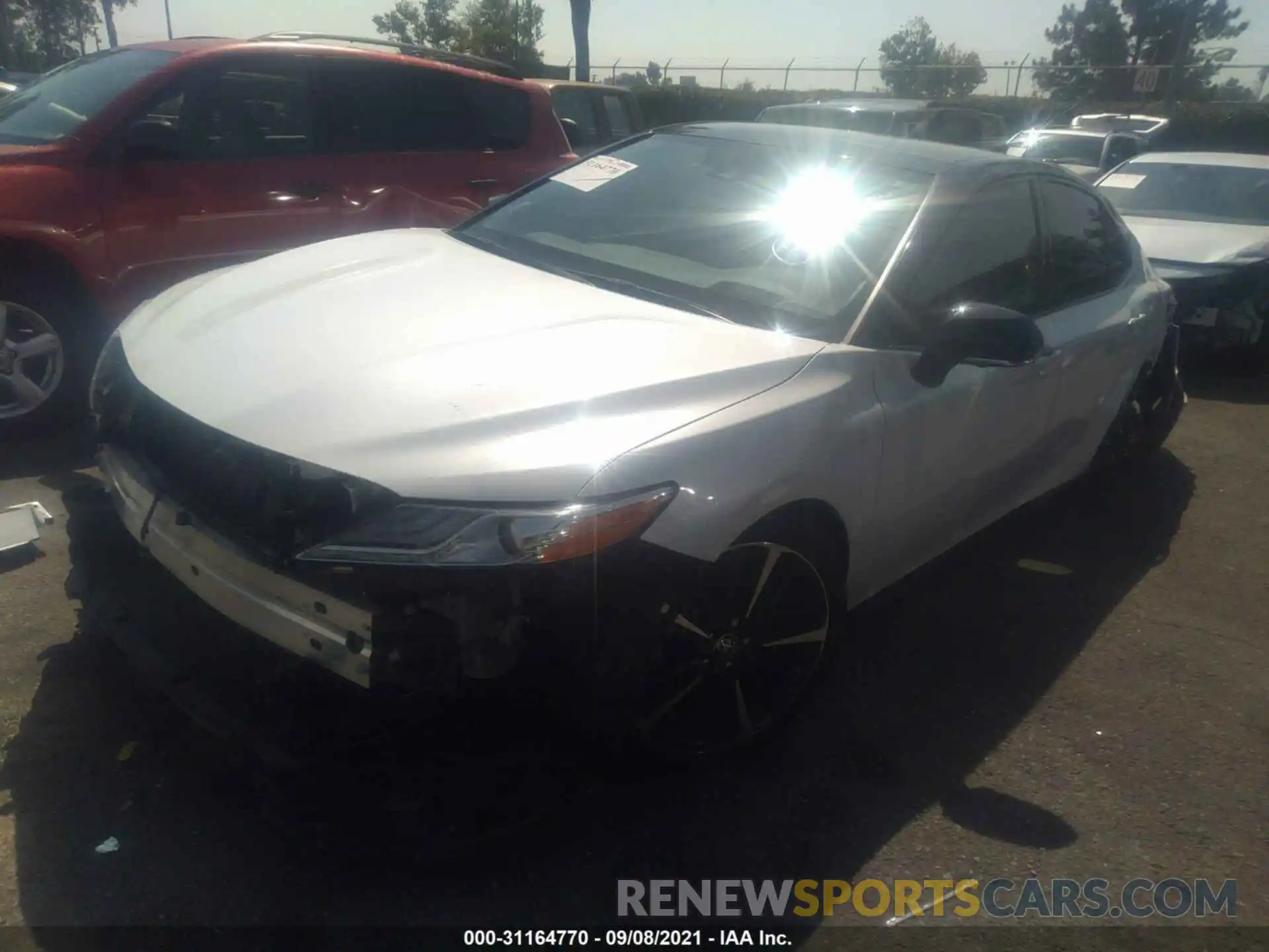 2 Photograph of a damaged car 4T1KZ1AK7LU041660 TOYOTA CAMRY 2020