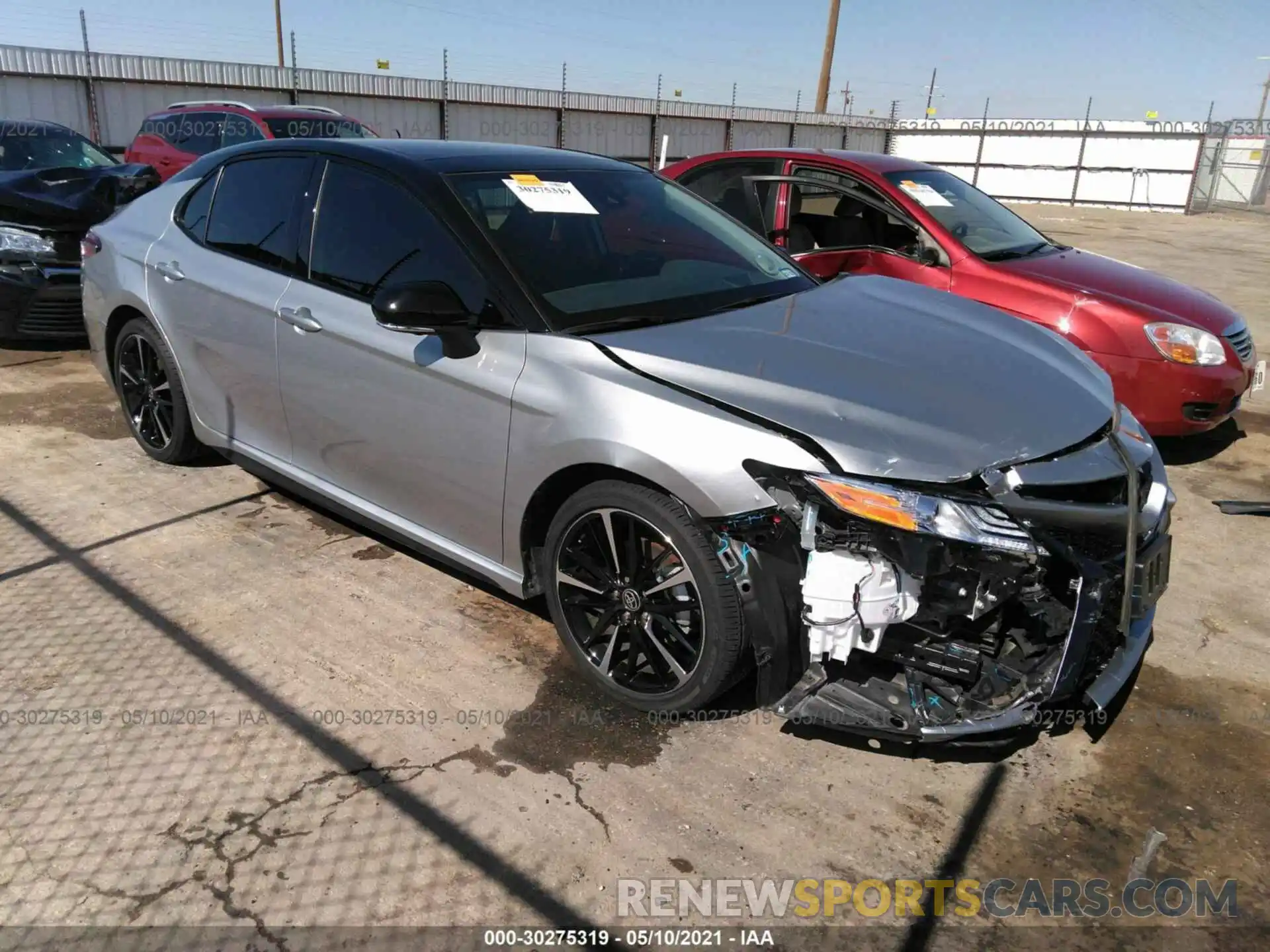 1 Photograph of a damaged car 4T1KZ1AK7LU041903 TOYOTA CAMRY 2020