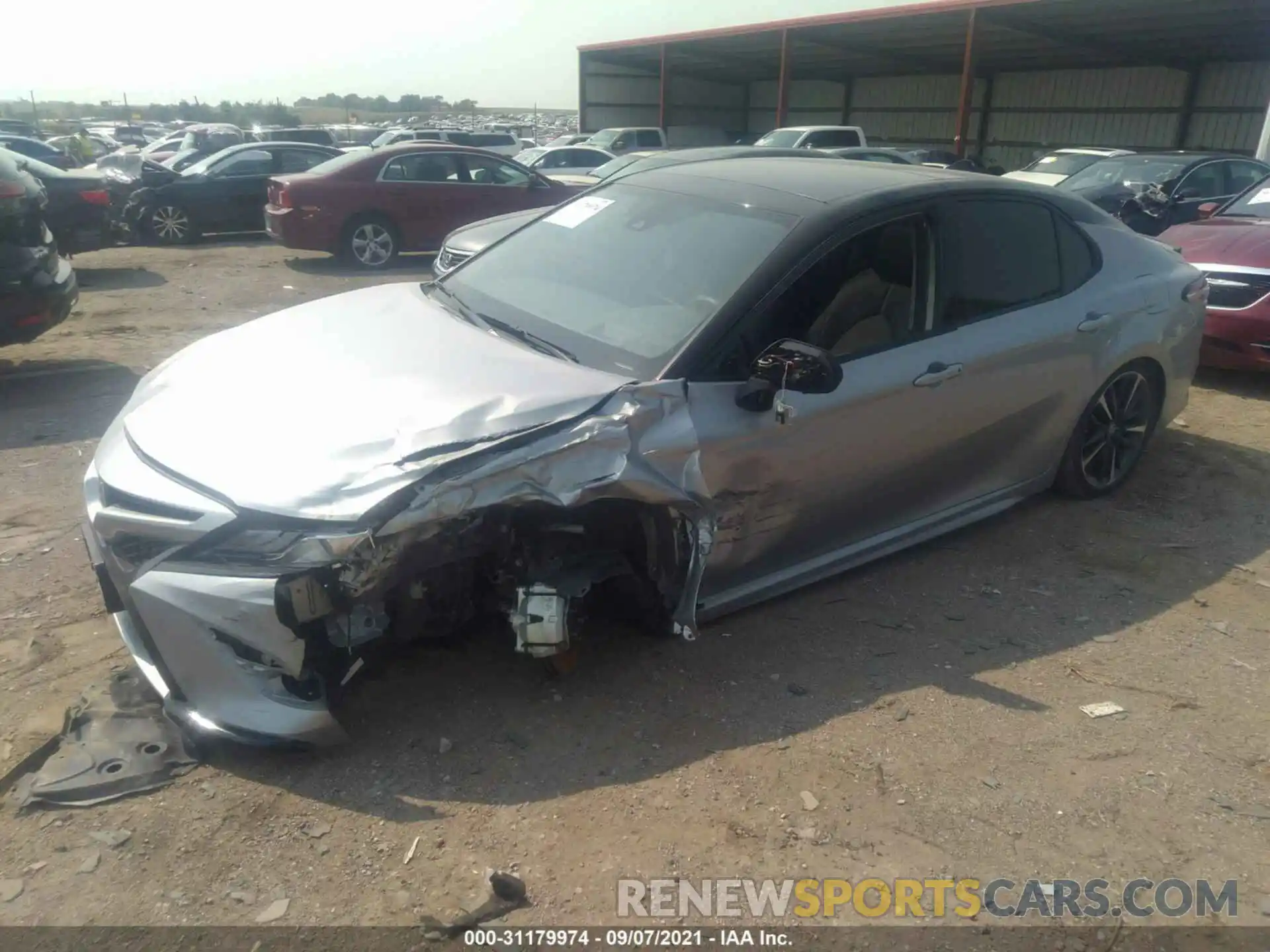 2 Photograph of a damaged car 4T1KZ1AK8LU033826 TOYOTA CAMRY 2020