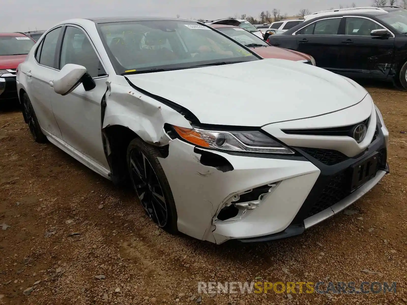 1 Photograph of a damaged car 4T1KZ1AK8LU034698 TOYOTA CAMRY 2020