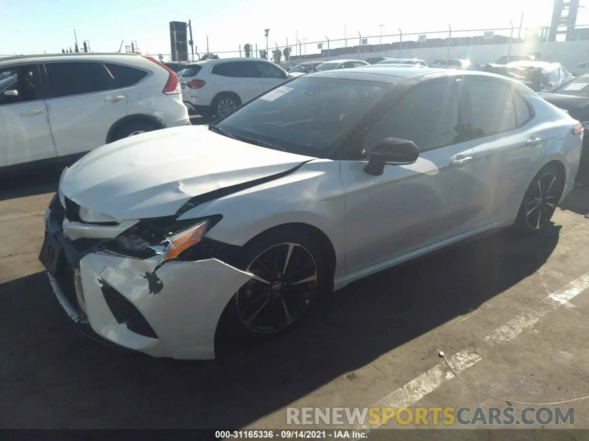 2 Photograph of a damaged car 4T1KZ1AK8LU036399 TOYOTA CAMRY 2020