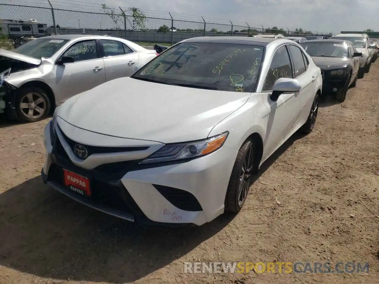 2 Photograph of a damaged car 4T1KZ1AK8LU041697 TOYOTA CAMRY 2020