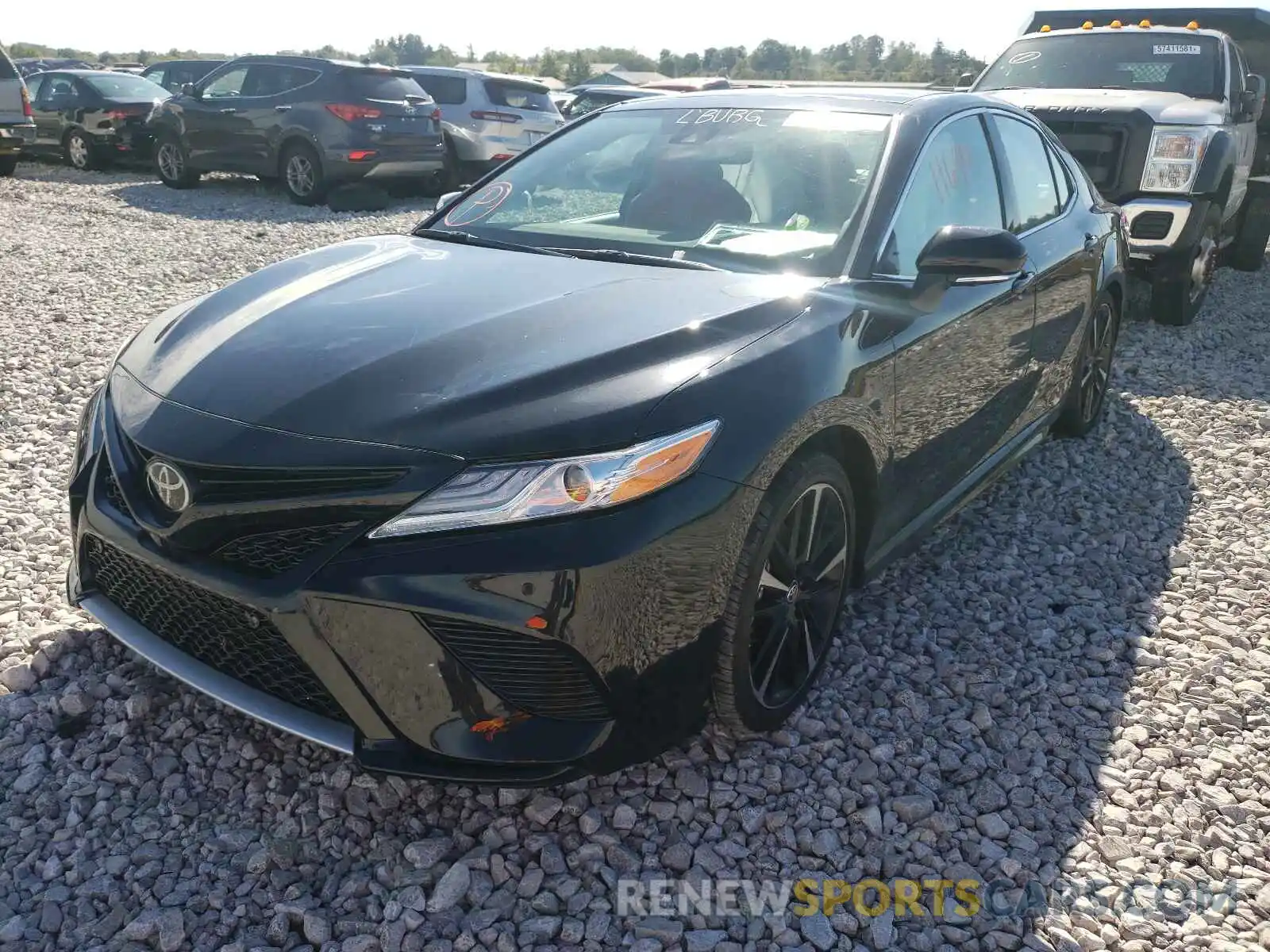 2 Photograph of a damaged car 4T1KZ1AK8LU043434 TOYOTA CAMRY 2020