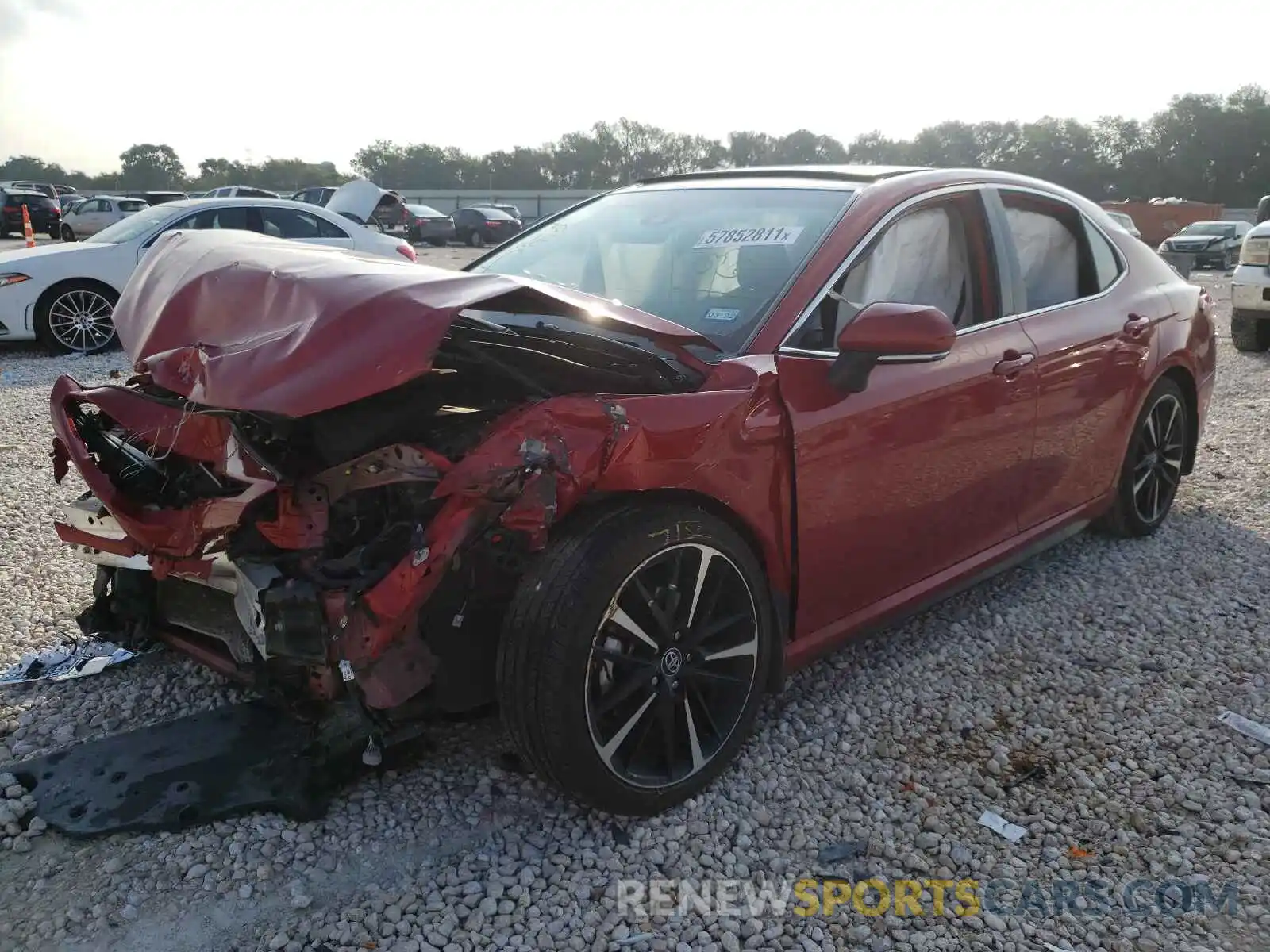 2 Photograph of a damaged car 4T1KZ1AK9LU037609 TOYOTA CAMRY 2020