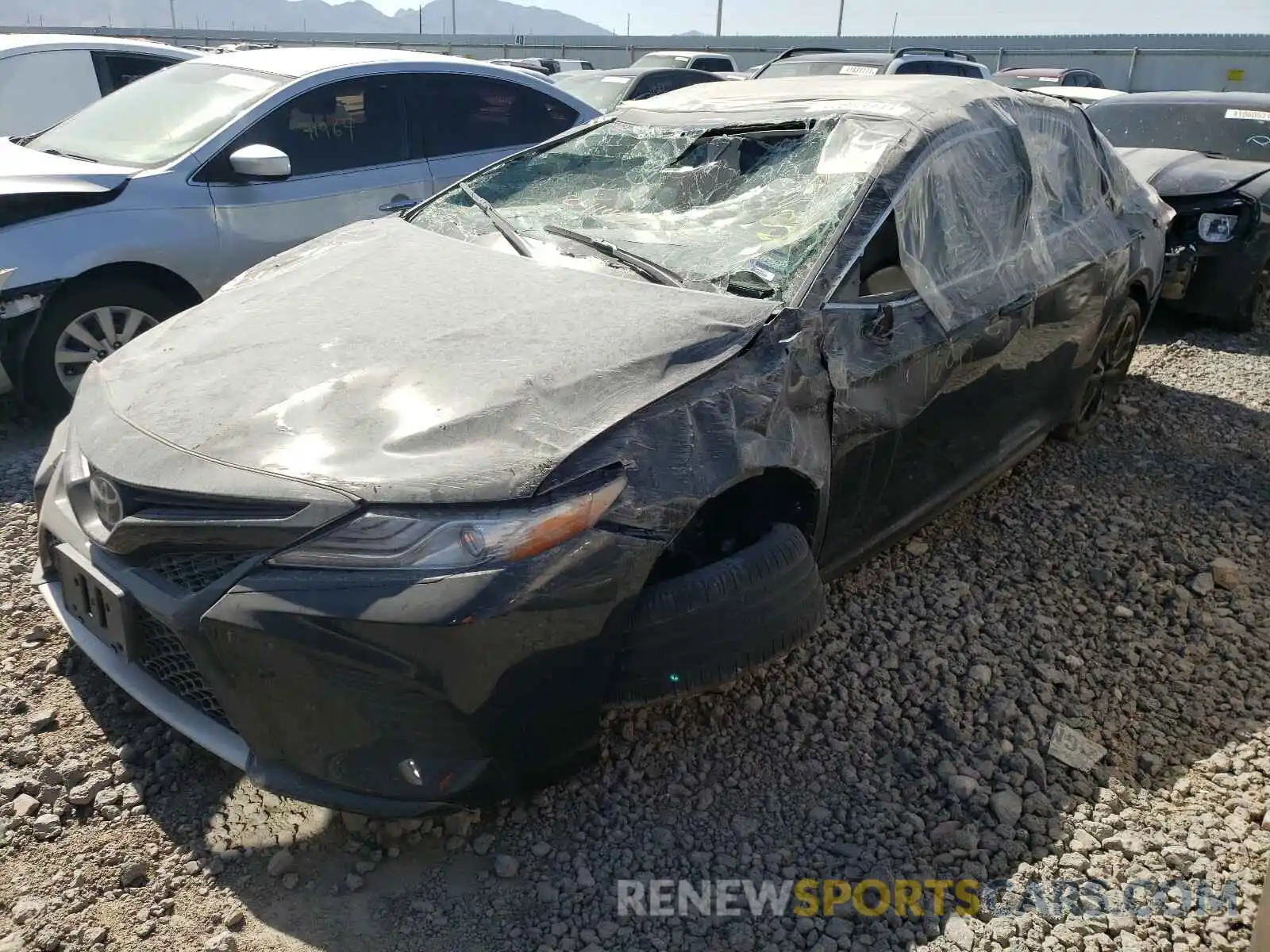 2 Photograph of a damaged car 4T1KZ1AKXLU035366 TOYOTA CAMRY 2020