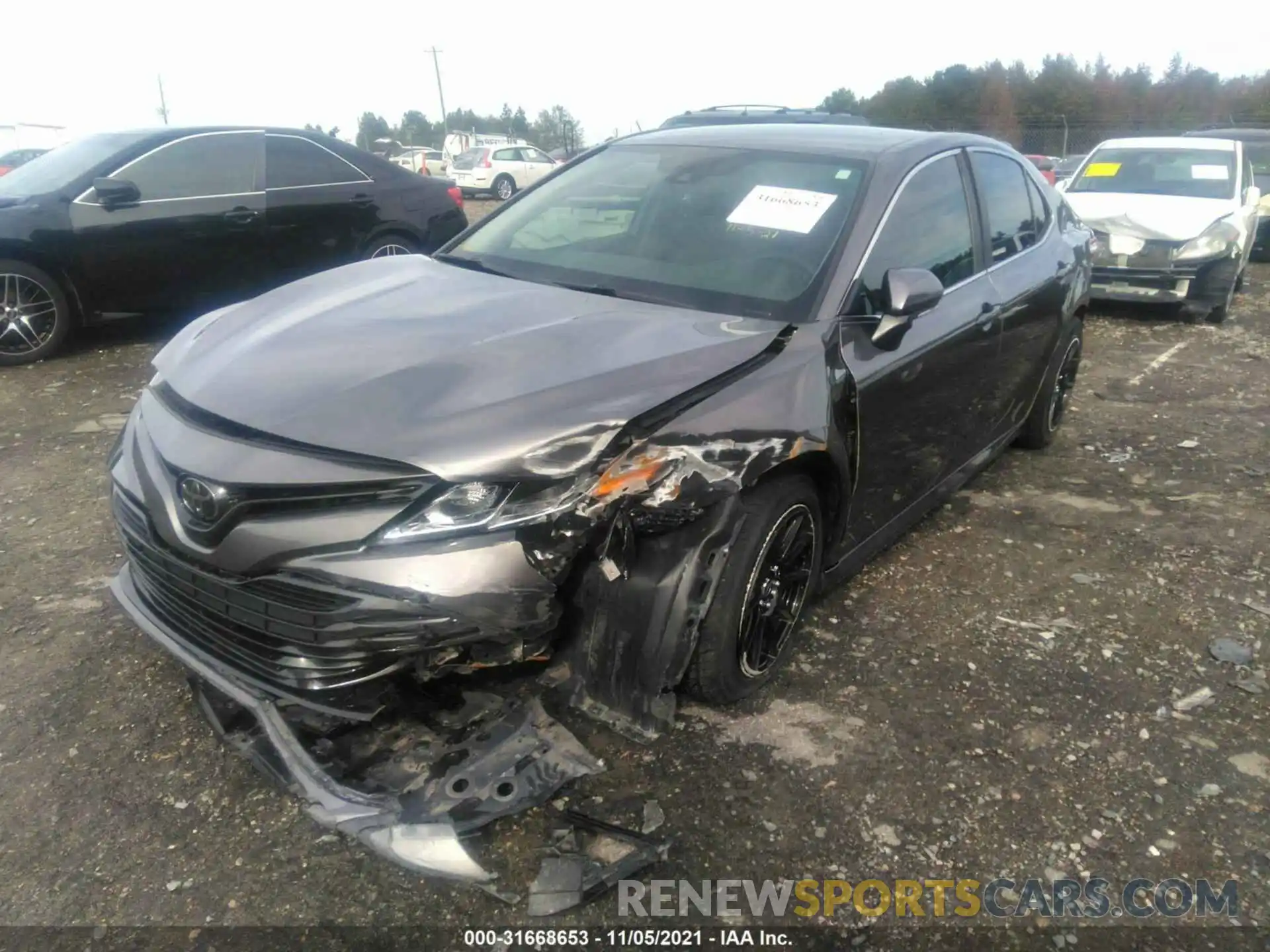 2 Photograph of a damaged car 4T1L11AK0LU859243 TOYOTA CAMRY 2020