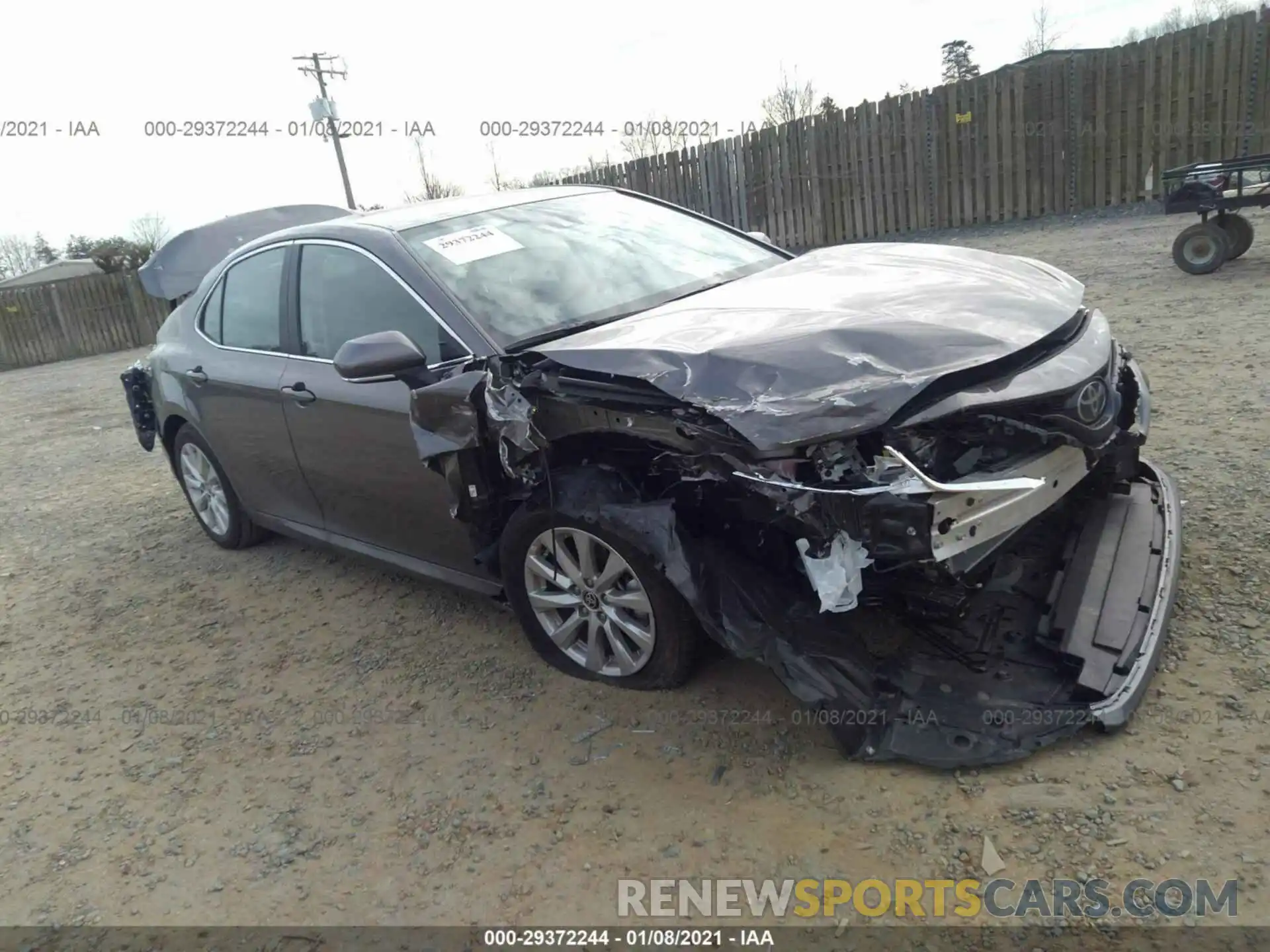 1 Photograph of a damaged car 4T1L11AK2LU996054 TOYOTA CAMRY 2020