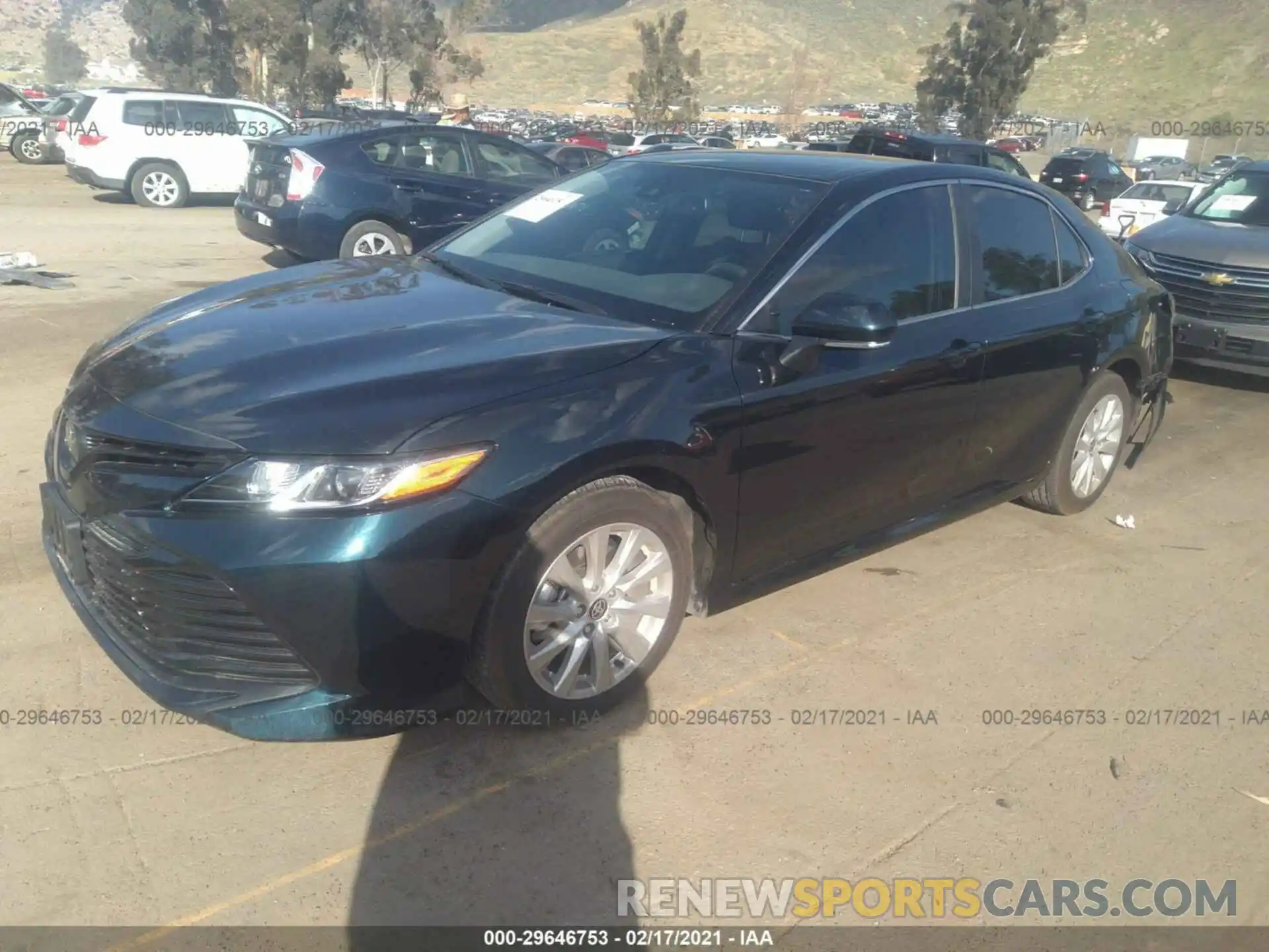 2 Photograph of a damaged car 4T1L11AK3LU997343 TOYOTA CAMRY 2020