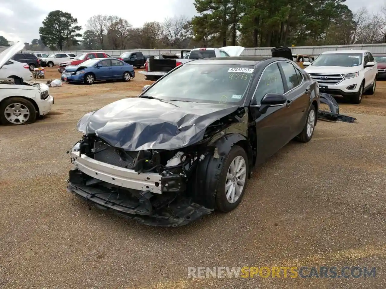 2 Photograph of a damaged car 4T1L11AK6LU999393 TOYOTA CAMRY 2020