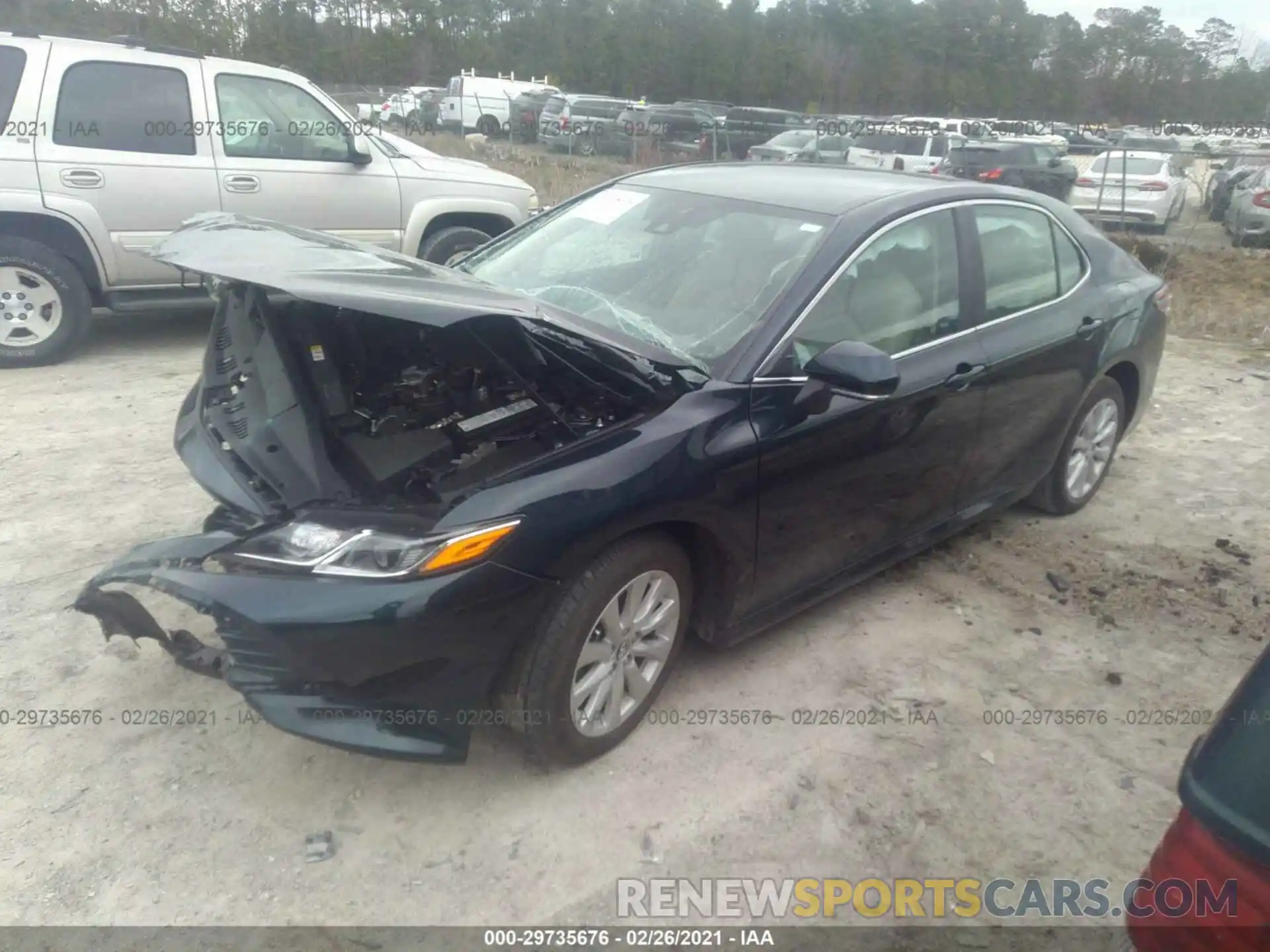 2 Photograph of a damaged car 4T1L11AK7LU929434 TOYOTA CAMRY 2020