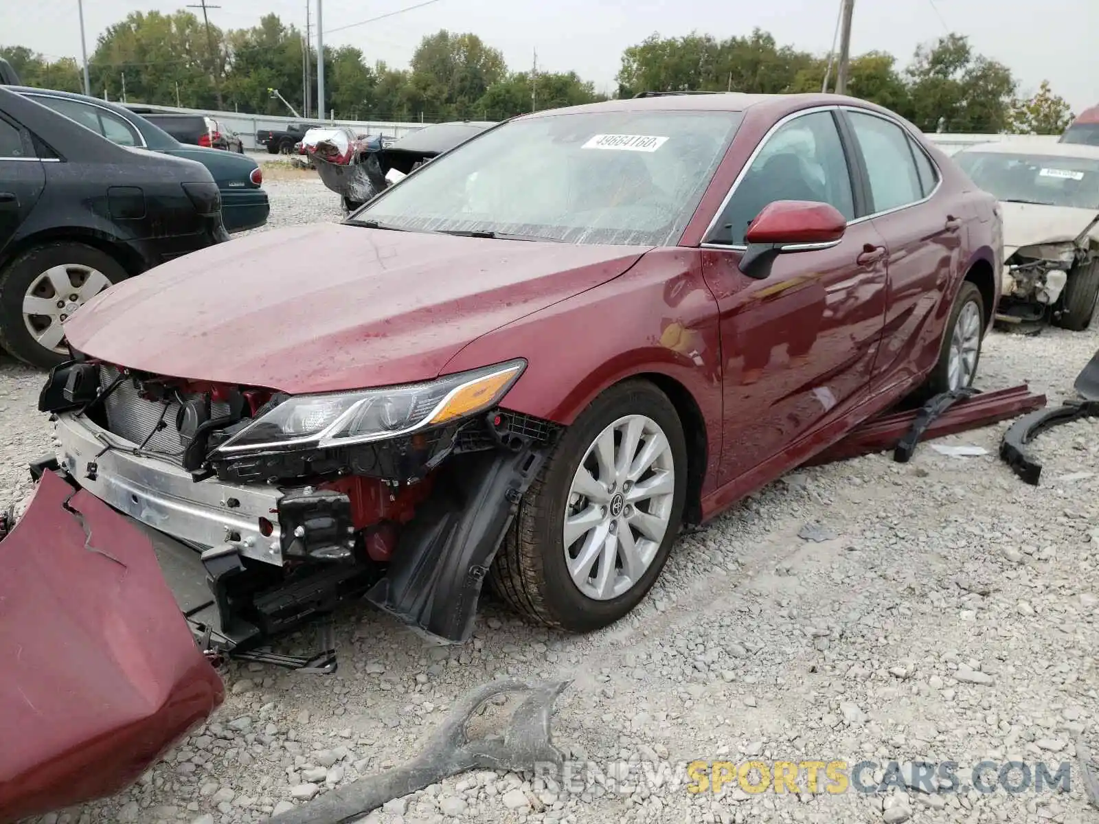 2 Photograph of a damaged car 4T1L11BK6LU007929 TOYOTA CAMRY 2020