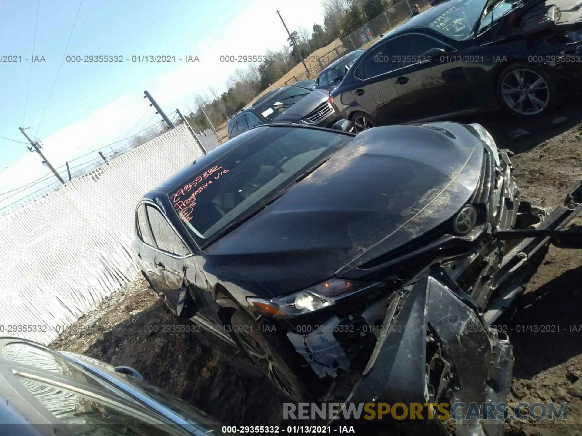 1 Photograph of a damaged car 4T1M11AK1LU963194 TOYOTA CAMRY 2020