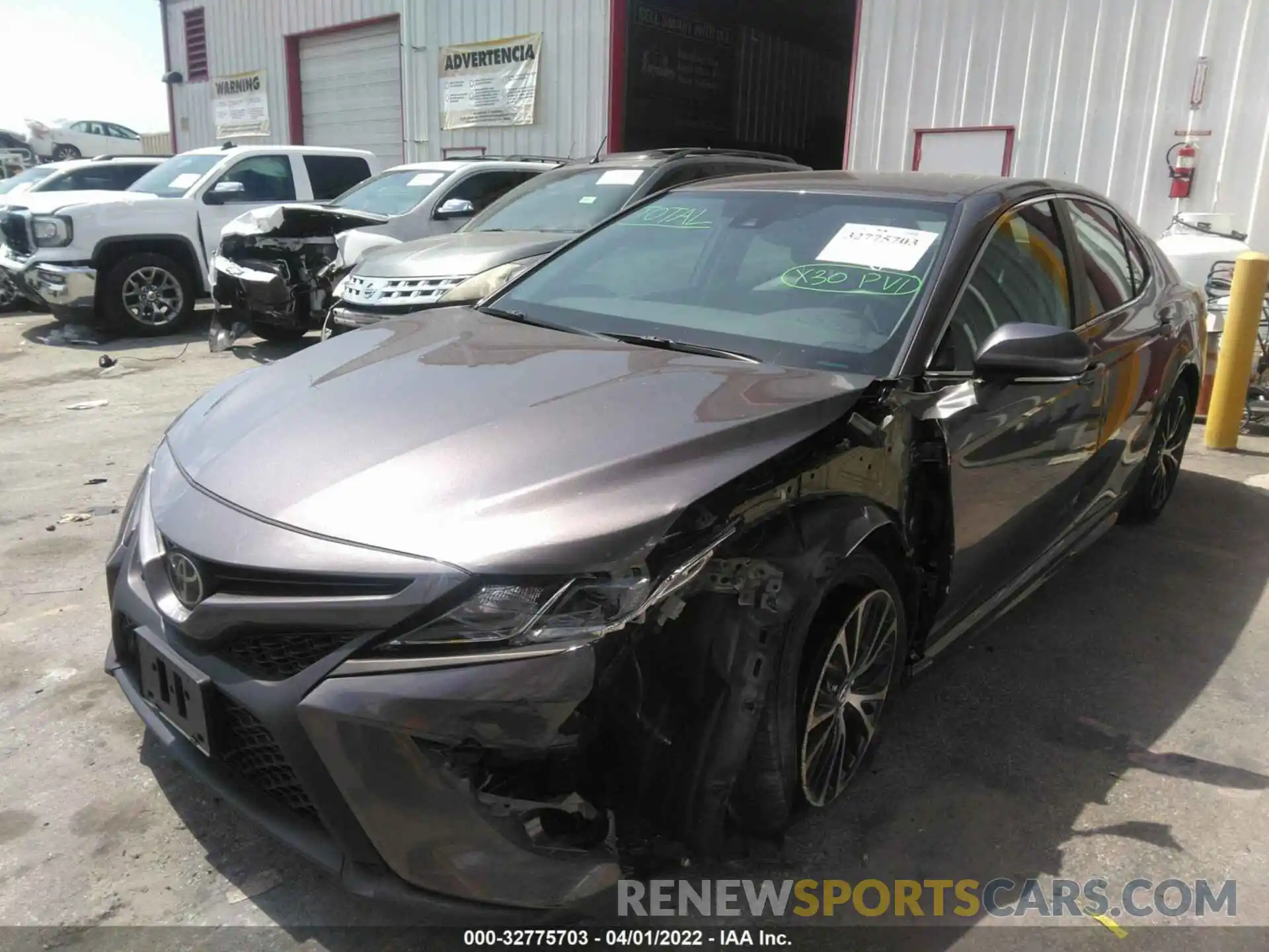 2 Photograph of a damaged car 4T1M11AK9LU319488 TOYOTA CAMRY 2020