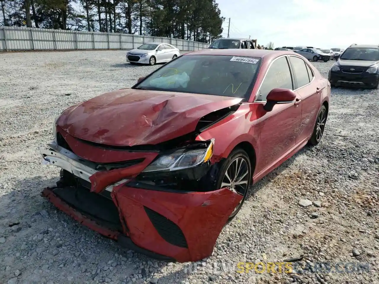 2 Photograph of a damaged car 4T1M11AKXLU366495 TOYOTA CAMRY 2020