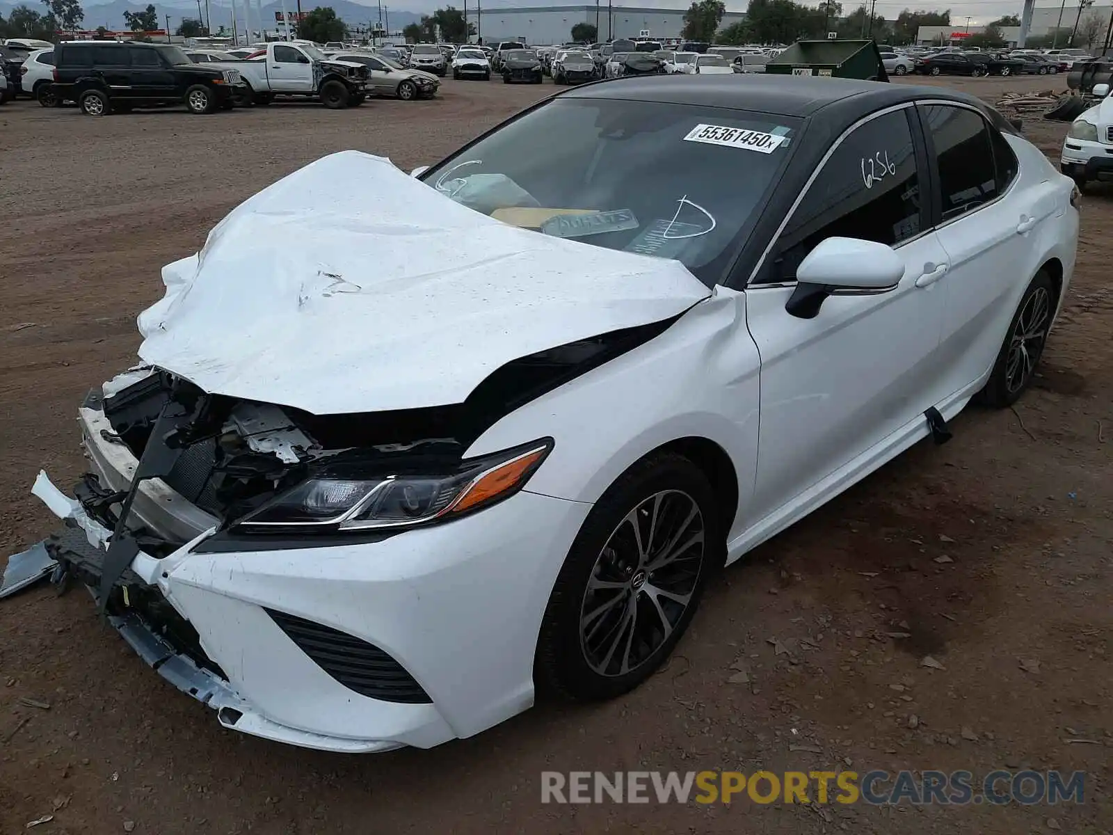 2 Photograph of a damaged car 4T1M11AKXLU921784 TOYOTA CAMRY 2020