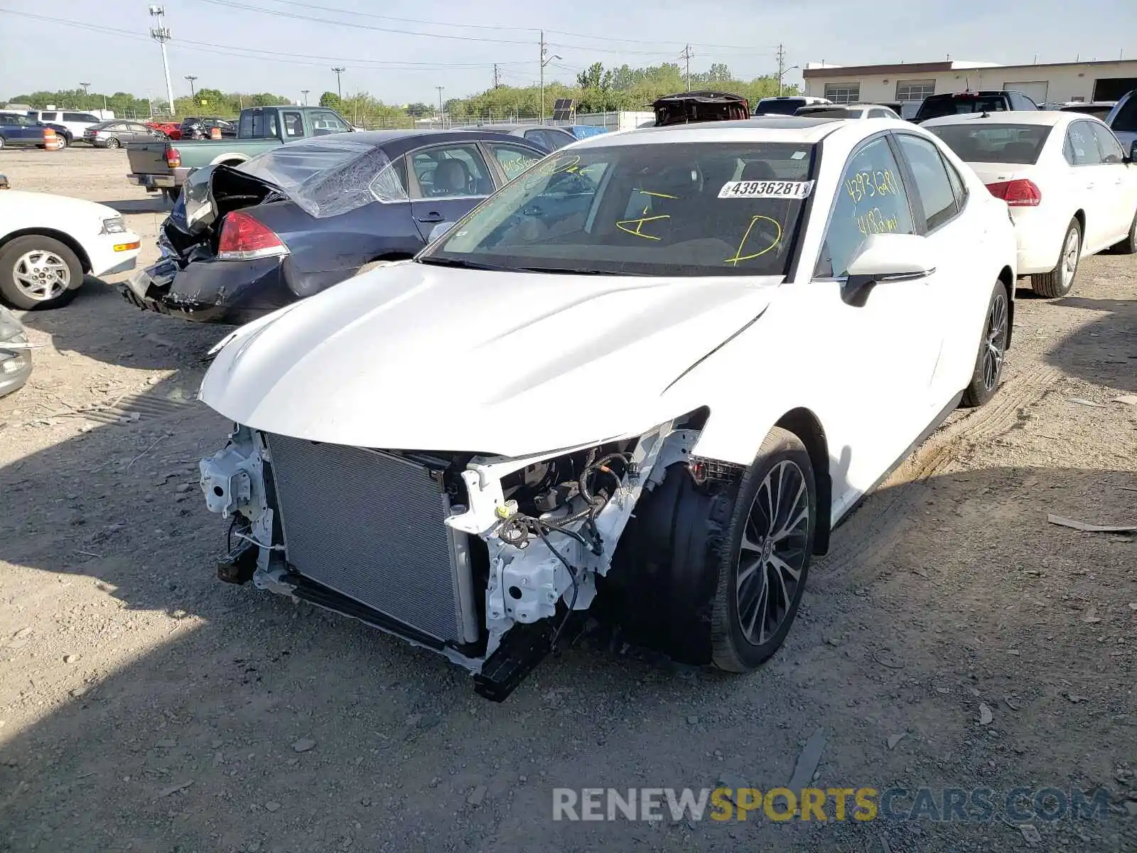 2 Photograph of a damaged car 4T1M11BKXLU016444 TOYOTA CAMRY 2020