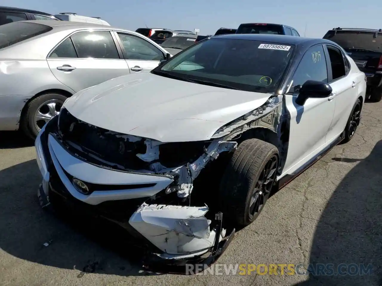 2 Photograph of a damaged car 4T1NZ1AK0LU034952 TOYOTA CAMRY 2020