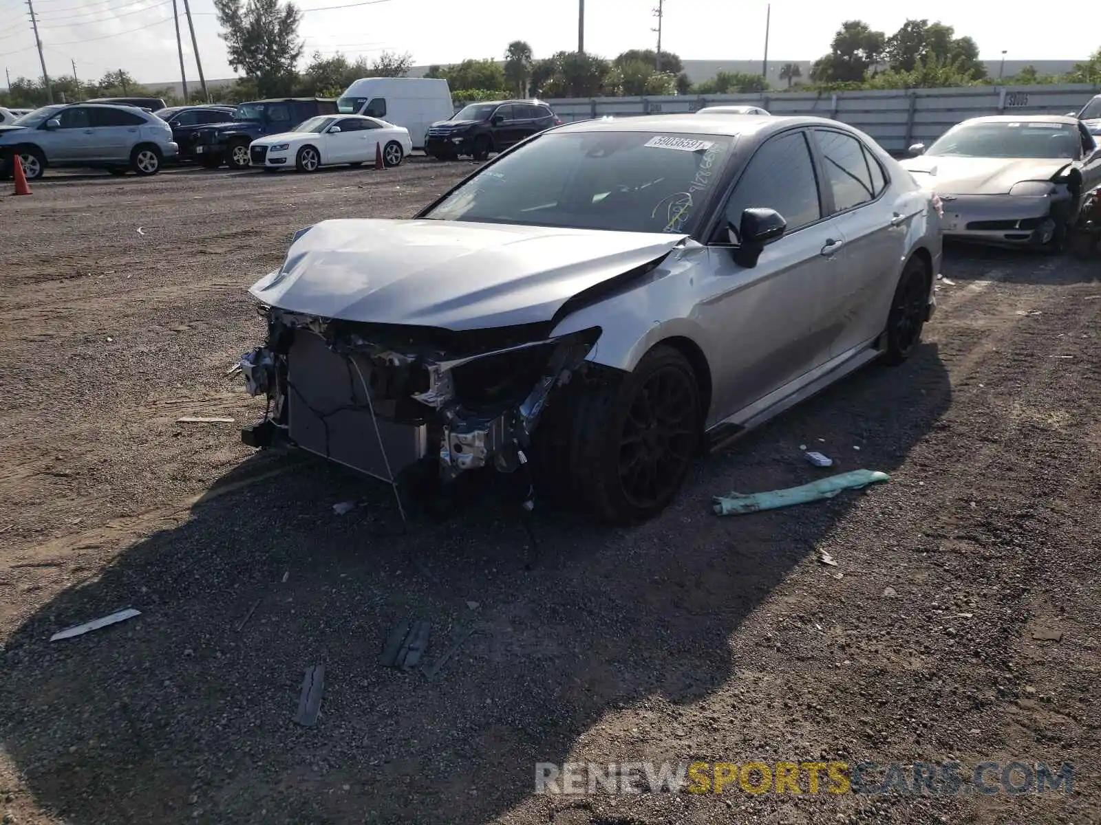 2 Photograph of a damaged car 4T1NZ1AK0LU036684 TOYOTA CAMRY 2020