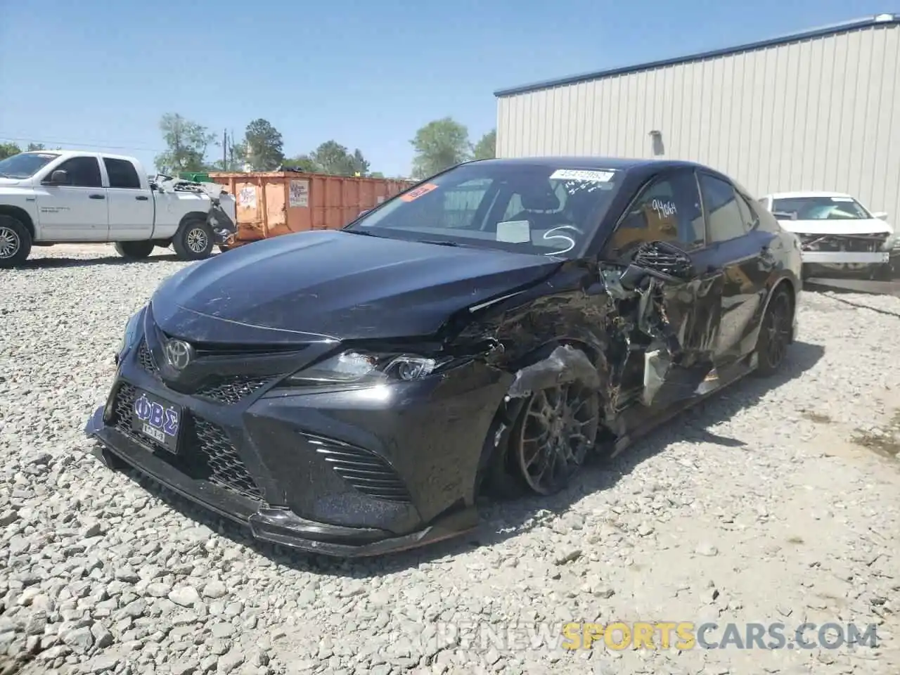 2 Photograph of a damaged car 4T1NZ1AK0LU040783 TOYOTA CAMRY 2020