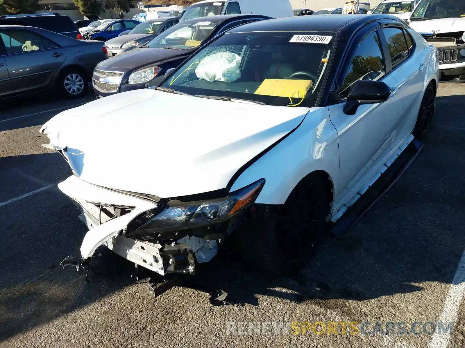 2 Photograph of a damaged car 4T1NZ1AK1LU038072 TOYOTA CAMRY 2020