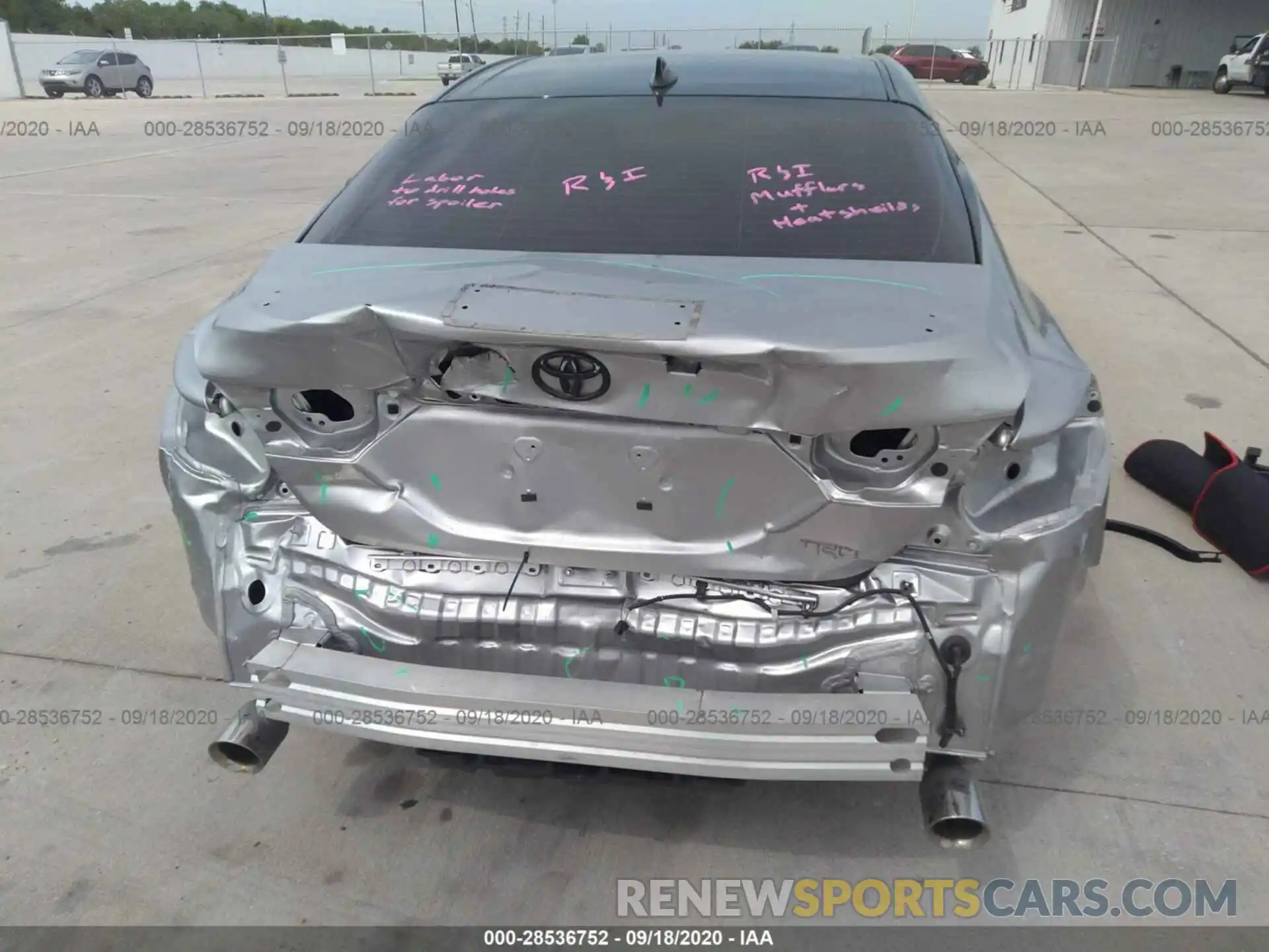 6 Photograph of a damaged car 4T1NZ1AK2LU037254 TOYOTA CAMRY 2020