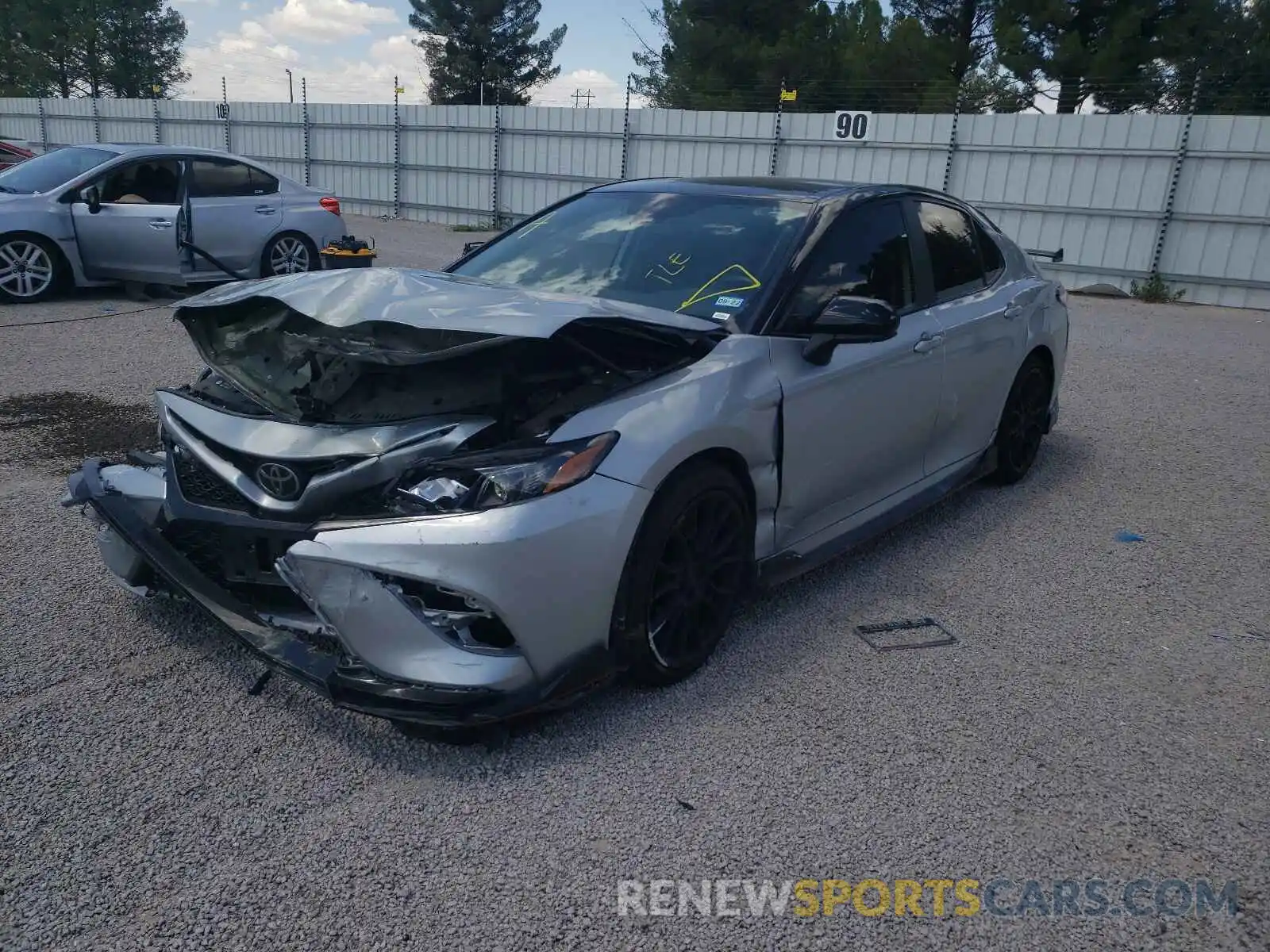 2 Photograph of a damaged car 4T1NZ1AK2LU046942 TOYOTA CAMRY 2020