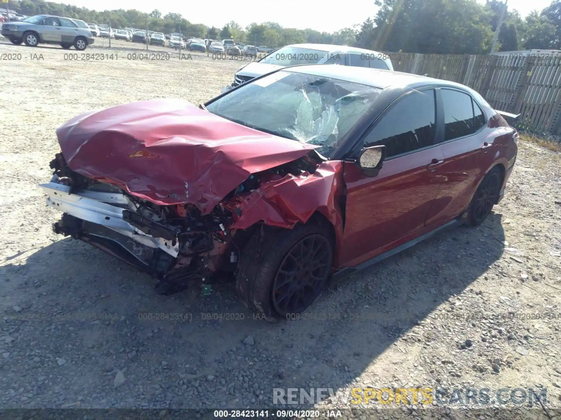 2 Photograph of a damaged car 4T1NZ1AK3LU035495 TOYOTA CAMRY 2020