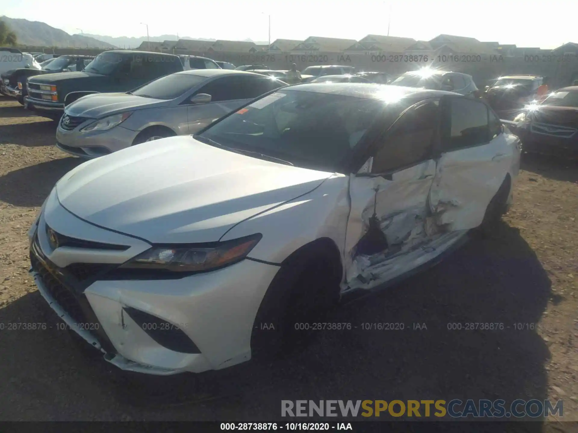 2 Photograph of a damaged car 4T1NZ1AK4LU039099 TOYOTA CAMRY 2020