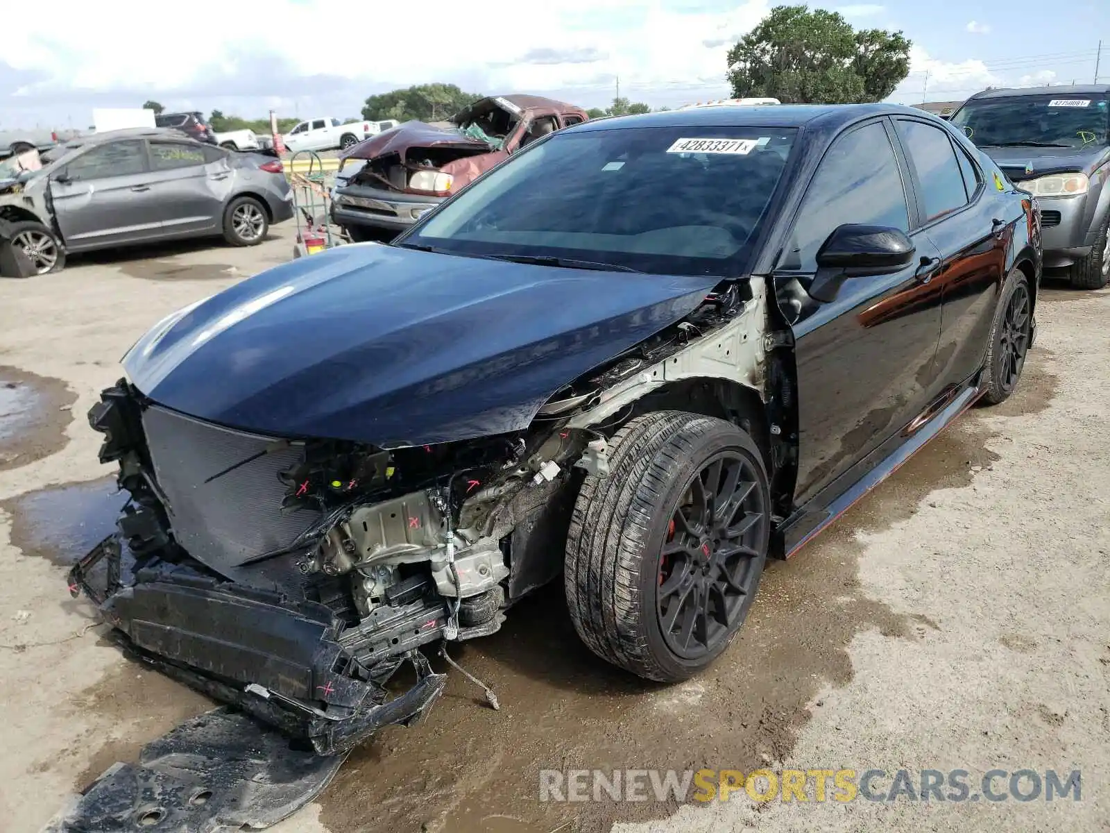 2 Photograph of a damaged car 4T1NZ1AK4LU044142 TOYOTA CAMRY 2020