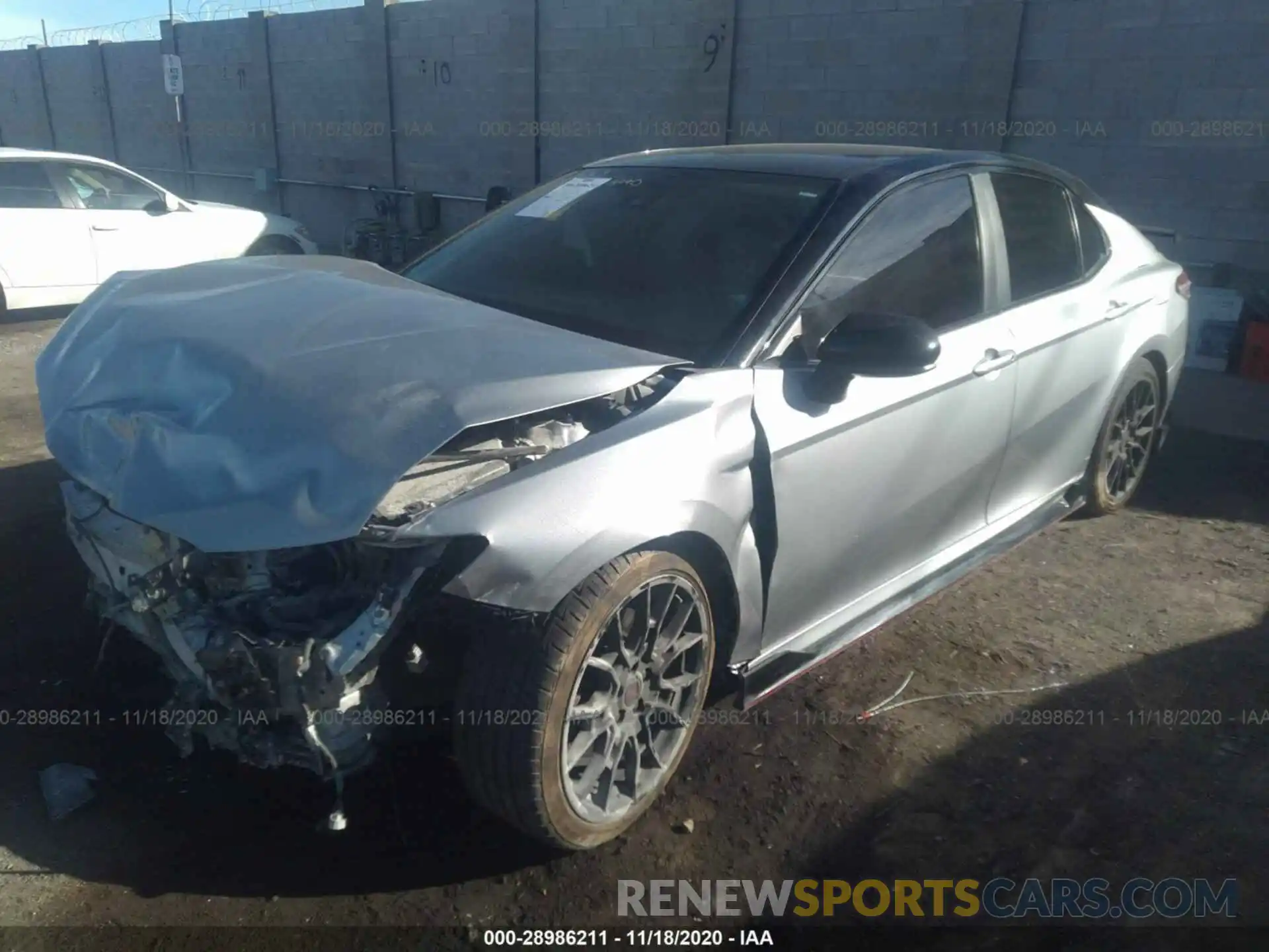 2 Photograph of a damaged car 4T1NZ1AK7LU034429 TOYOTA CAMRY 2020