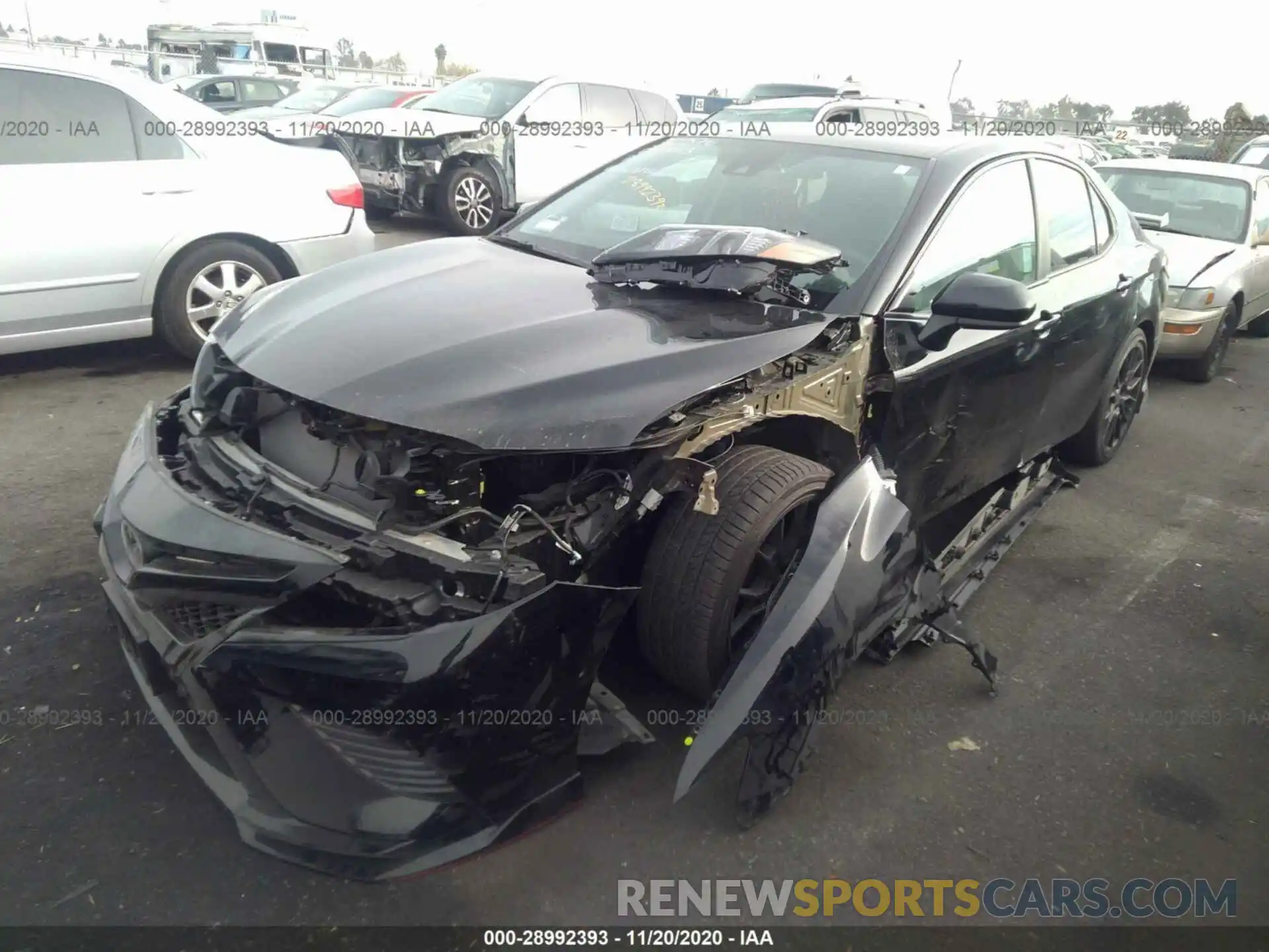 2 Photograph of a damaged car 4T1NZ1AK7LU035063 TOYOTA CAMRY 2020