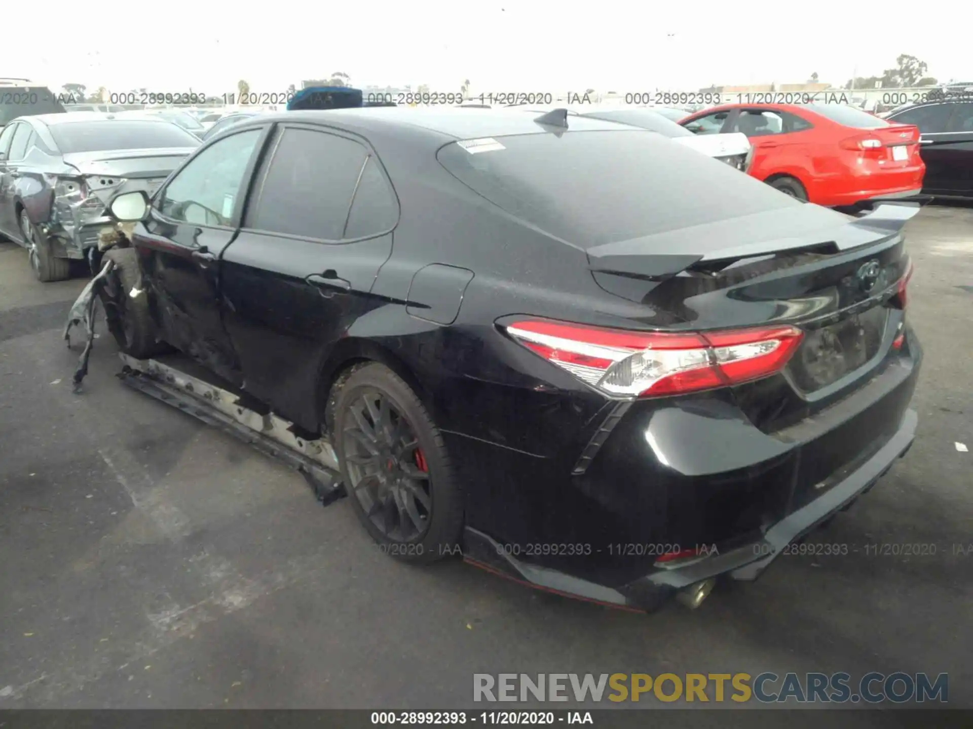 3 Photograph of a damaged car 4T1NZ1AK7LU035063 TOYOTA CAMRY 2020