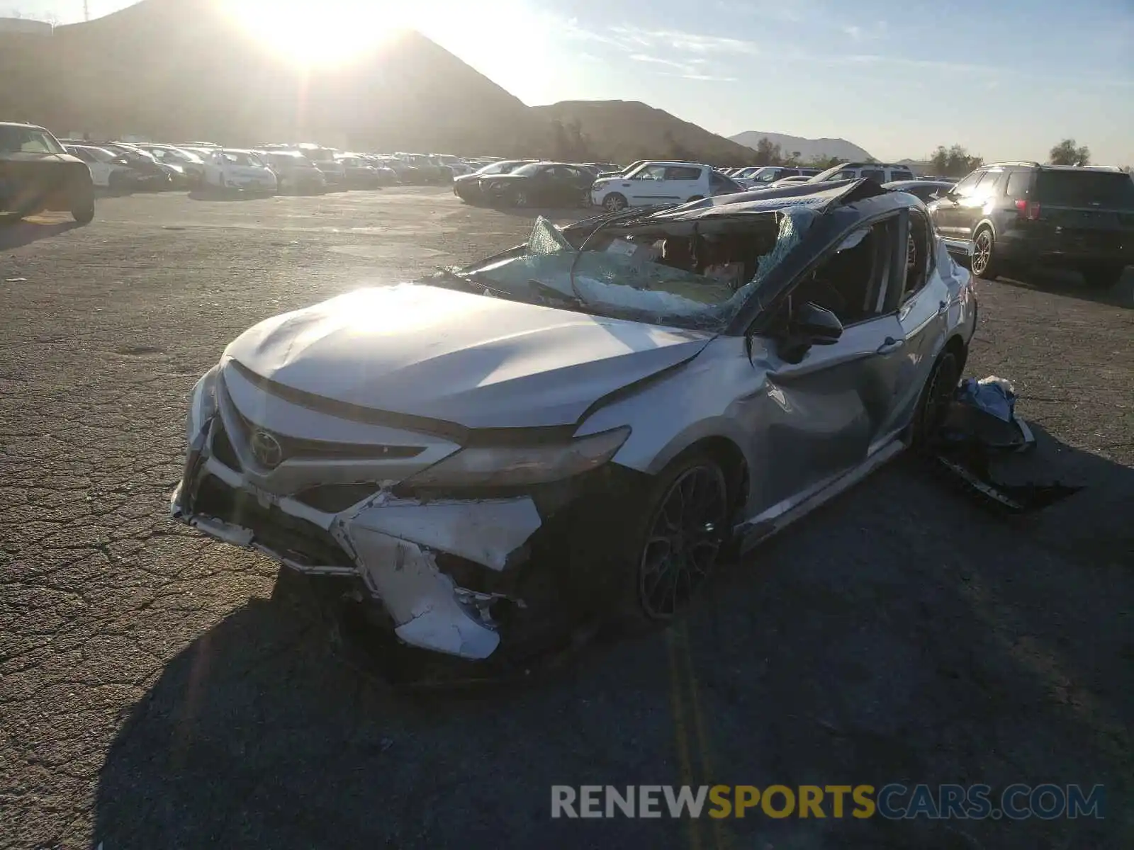 2 Photograph of a damaged car 4T1NZ1AK7LU037895 TOYOTA CAMRY 2020