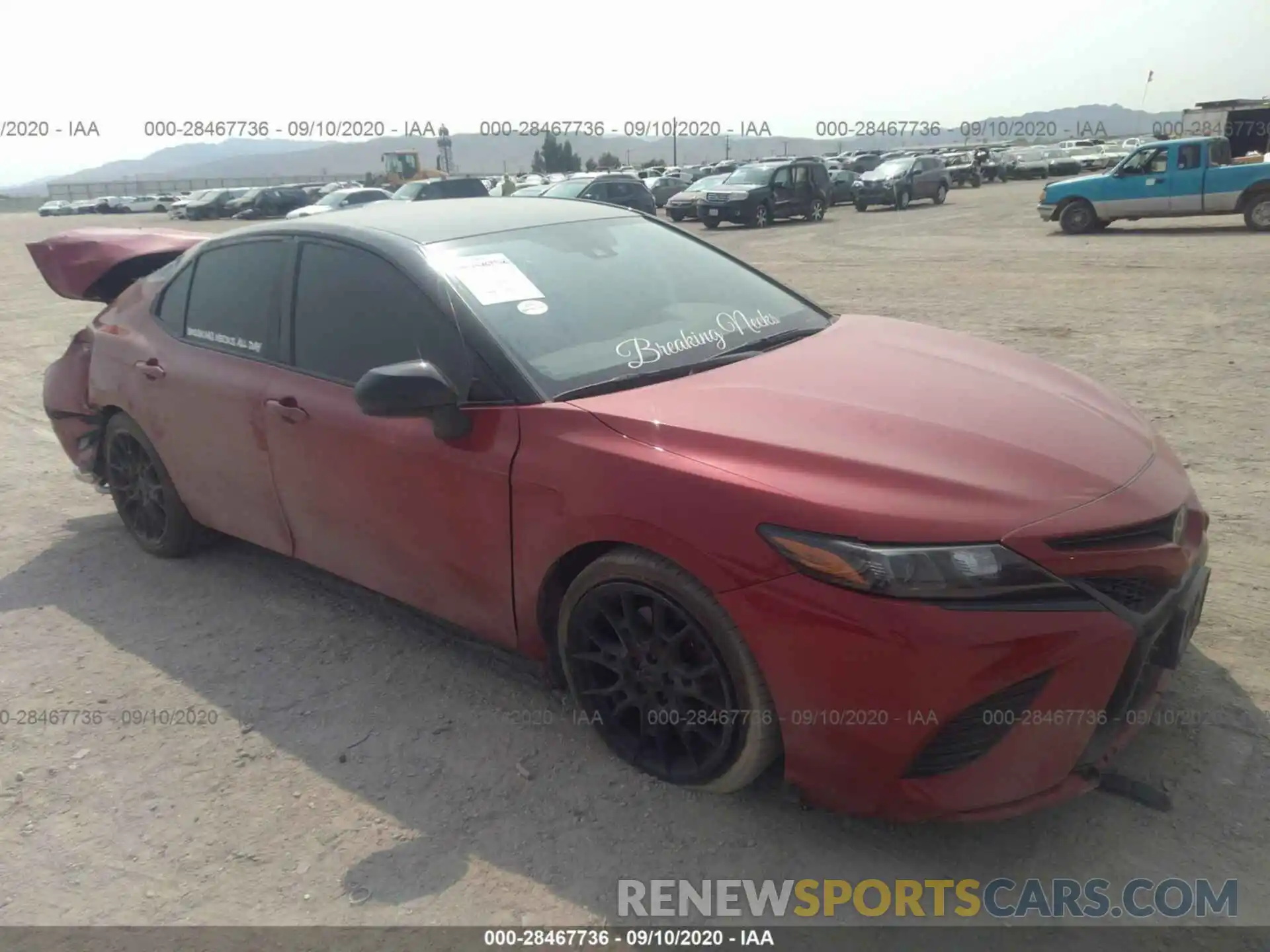 1 Photograph of a damaged car 4T1NZ1AK7LU040280 TOYOTA CAMRY 2020