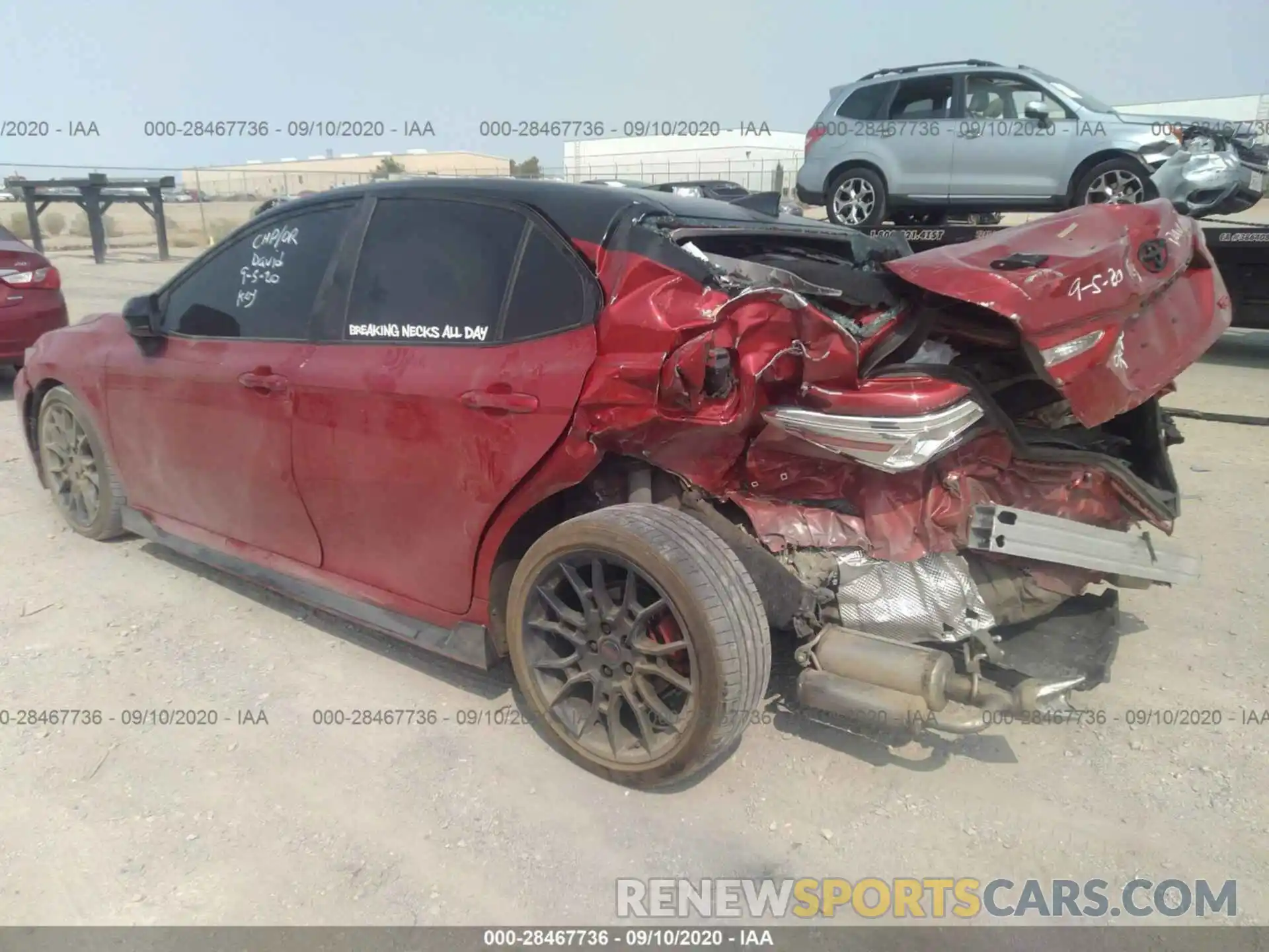 3 Photograph of a damaged car 4T1NZ1AK7LU040280 TOYOTA CAMRY 2020