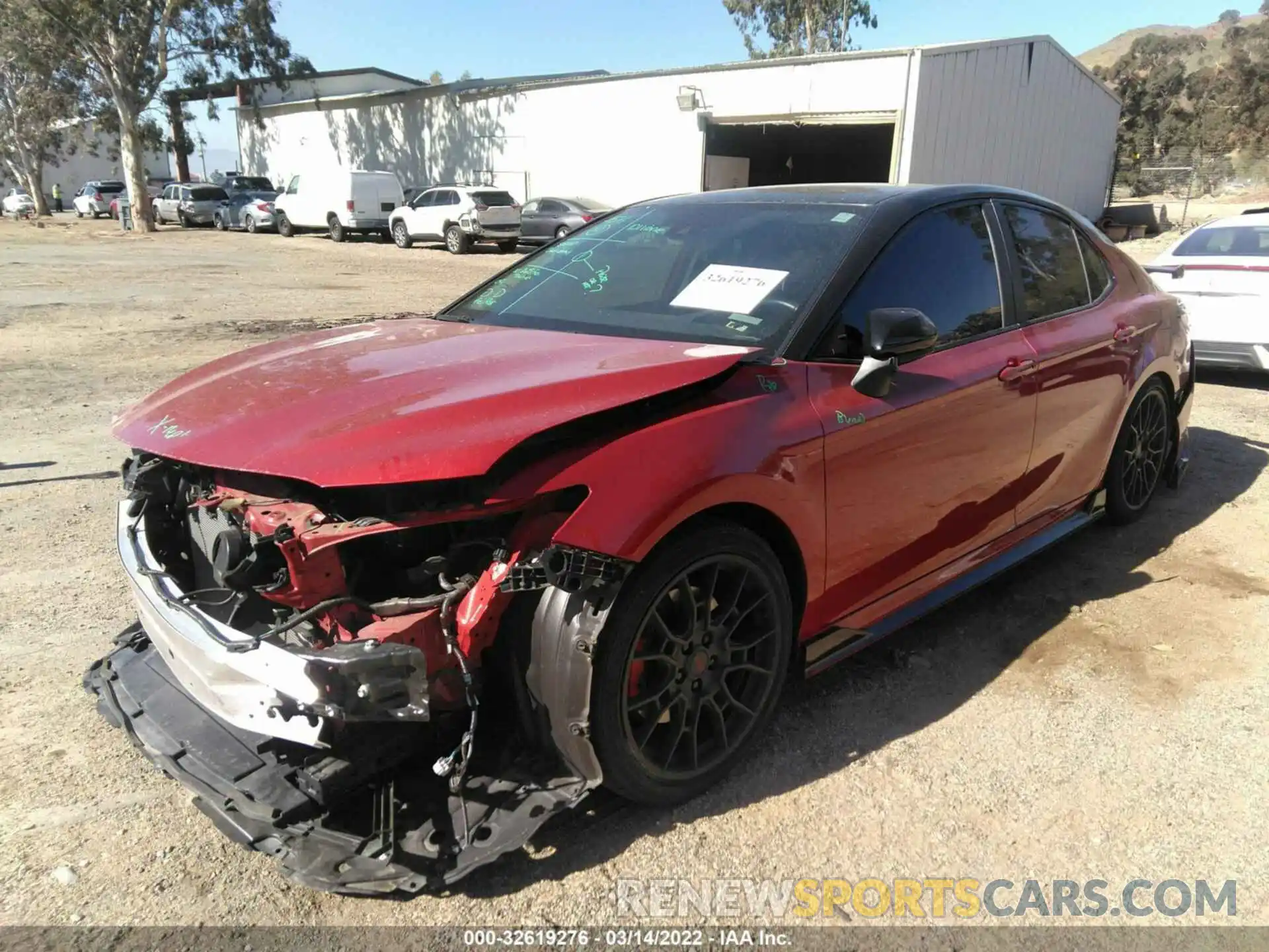 2 Photograph of a damaged car 4T1NZ1AK7LU045057 TOYOTA CAMRY 2020