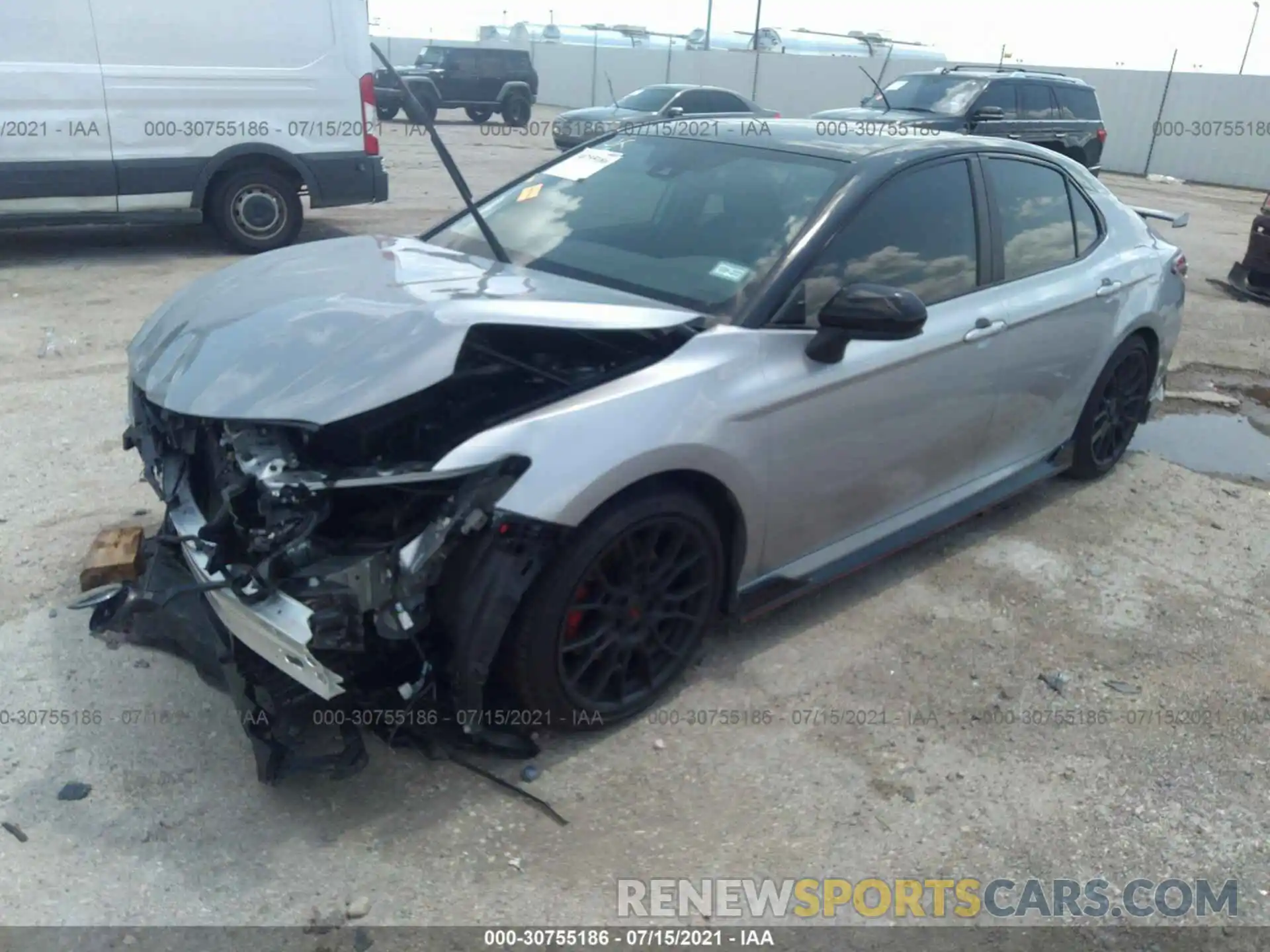 2 Photograph of a damaged car 4T1NZ1AK7LU047097 TOYOTA CAMRY 2020