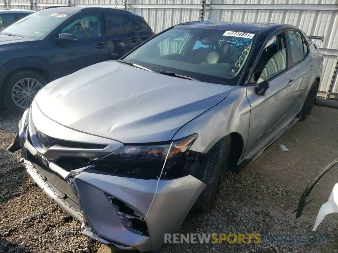 2 Photograph of a damaged car 4T1NZ1AK8LU044368 TOYOTA CAMRY 2020