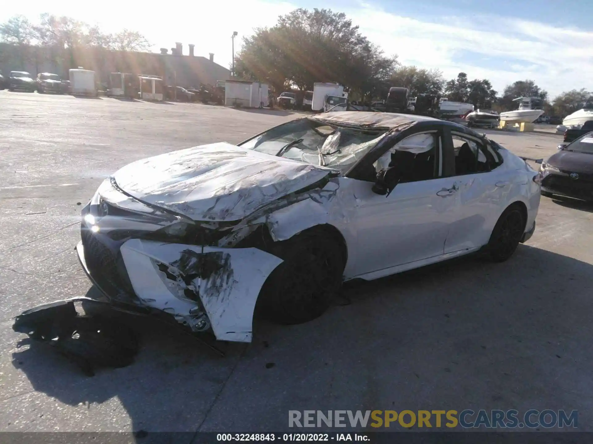 2 Photograph of a damaged car 4T1NZ1AK8LU045665 TOYOTA CAMRY 2020