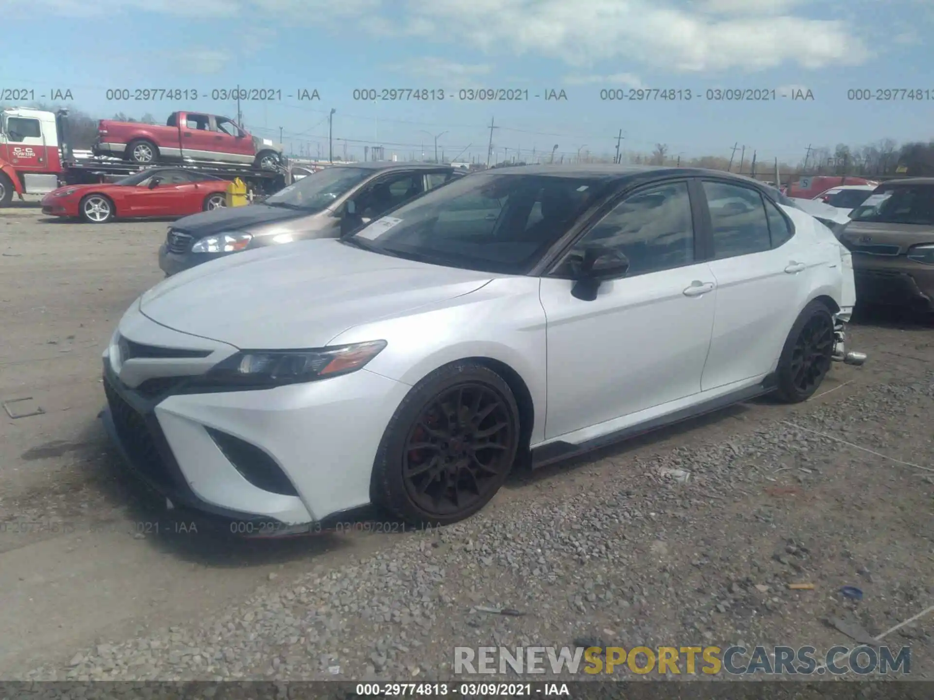 2 Photograph of a damaged car 4T1NZ1AK9LU034349 TOYOTA CAMRY 2020