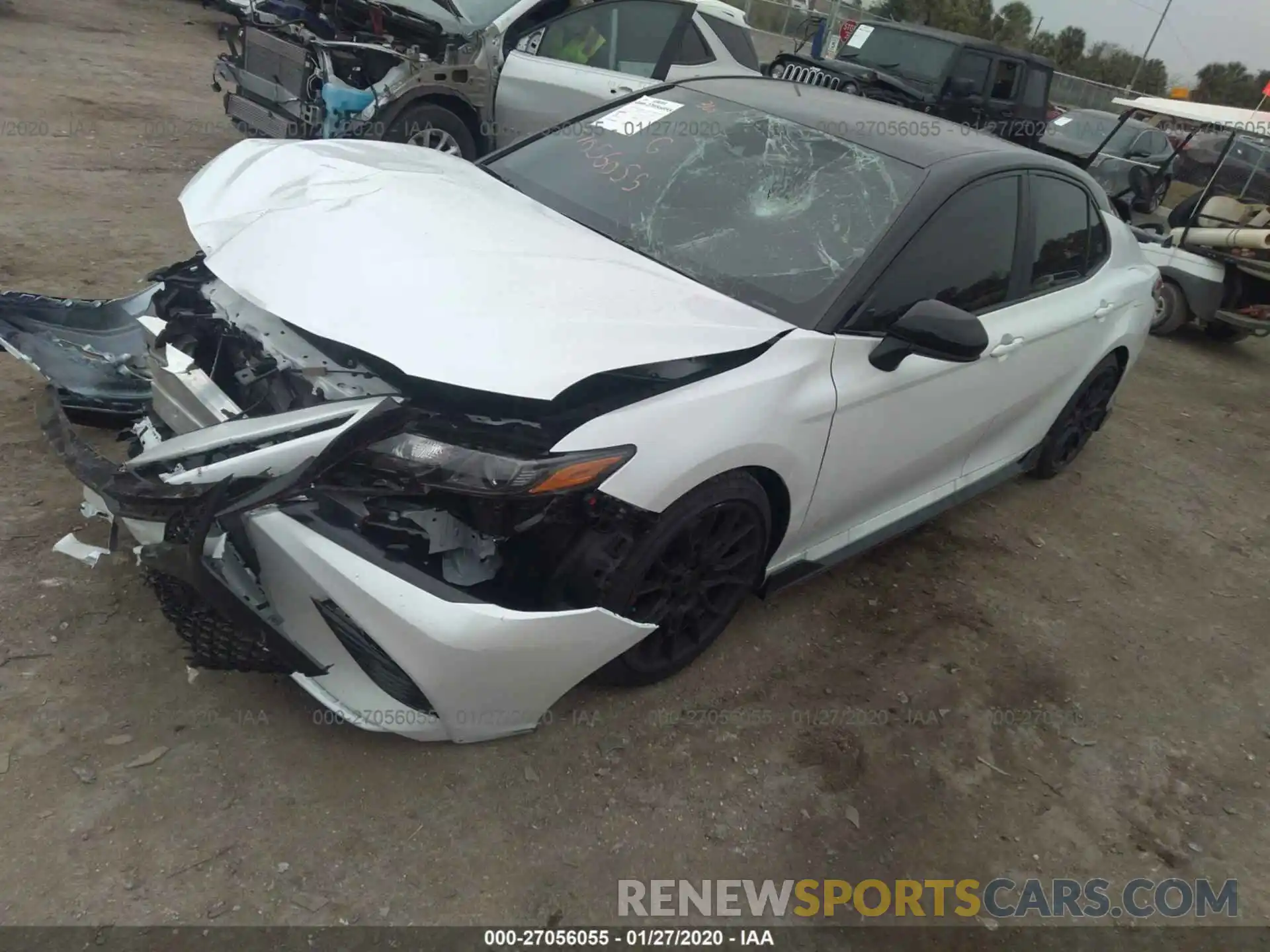 2 Photograph of a damaged car 4T1NZ1AK9LU037798 TOYOTA CAMRY 2020