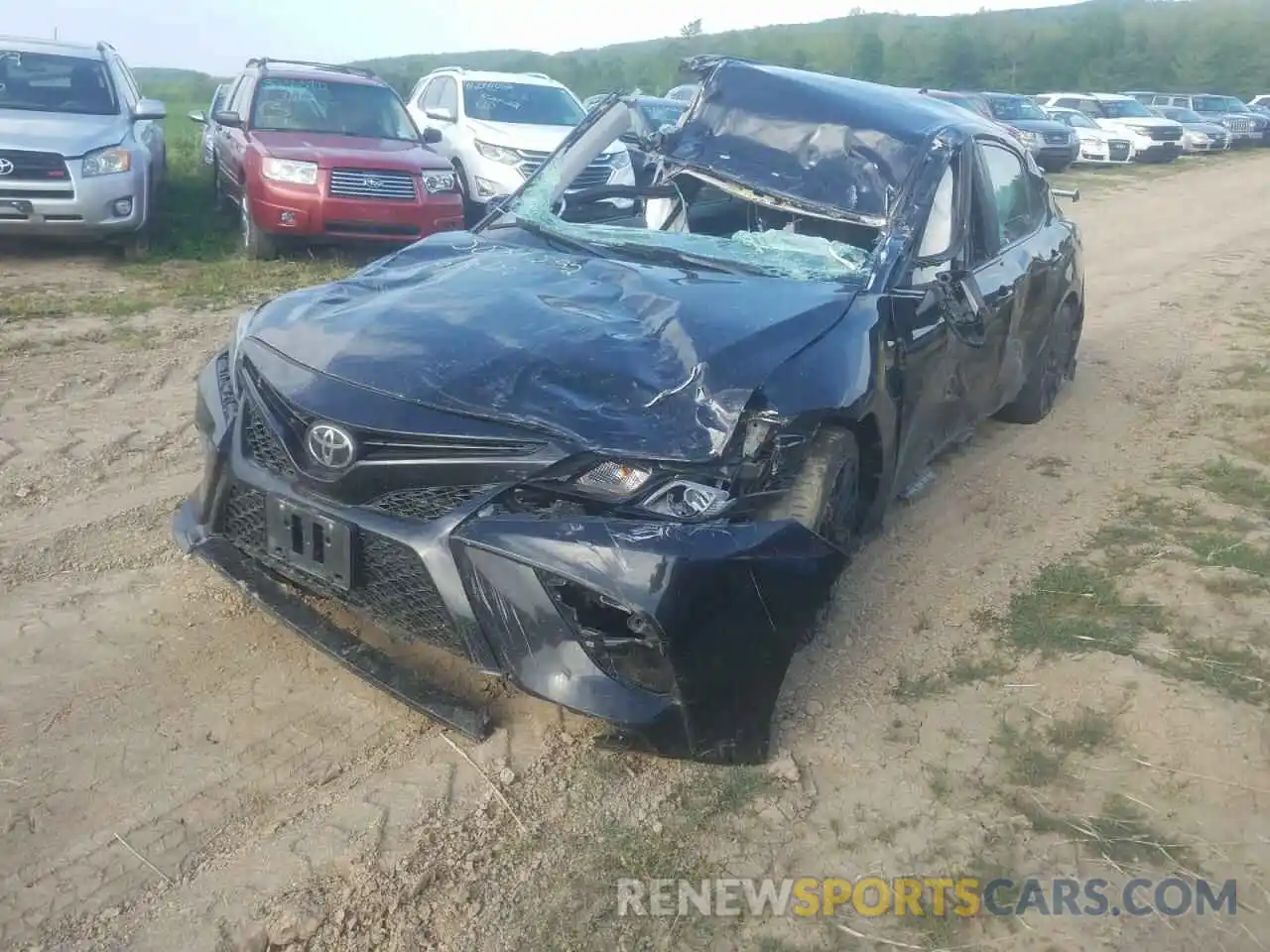 2 Photograph of a damaged car 4T1NZ1AK9LU043469 TOYOTA CAMRY 2020