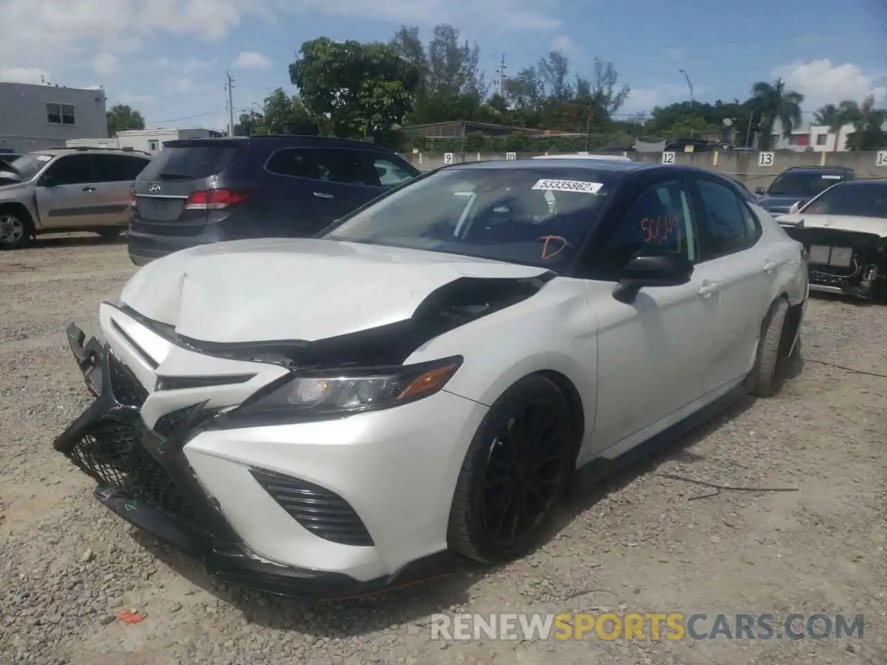 2 Photograph of a damaged car 4T1NZ1AK9LU043519 TOYOTA CAMRY 2020