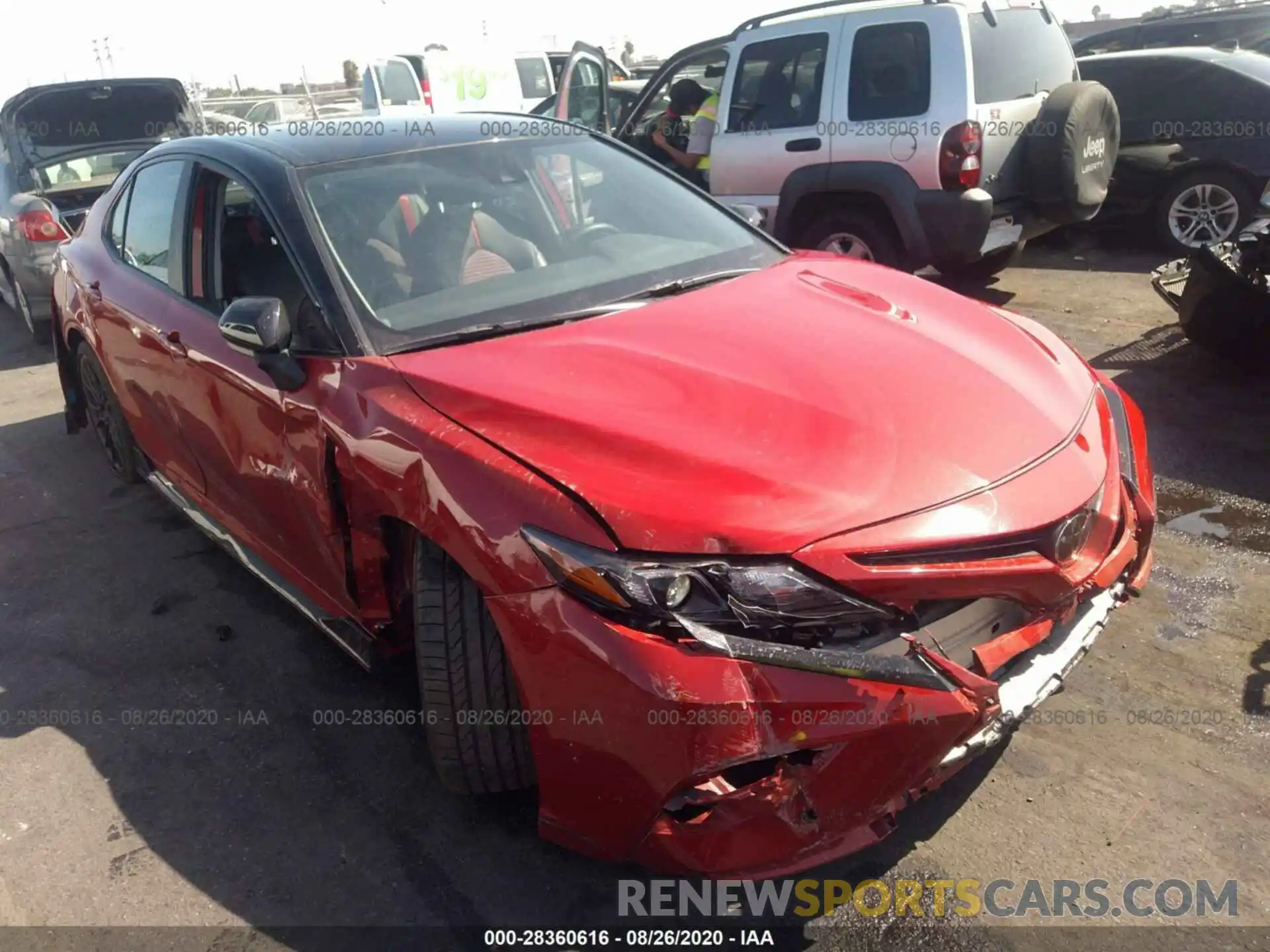 1 Photograph of a damaged car 4T1NZ1AKXLU033694 TOYOTA CAMRY 2020