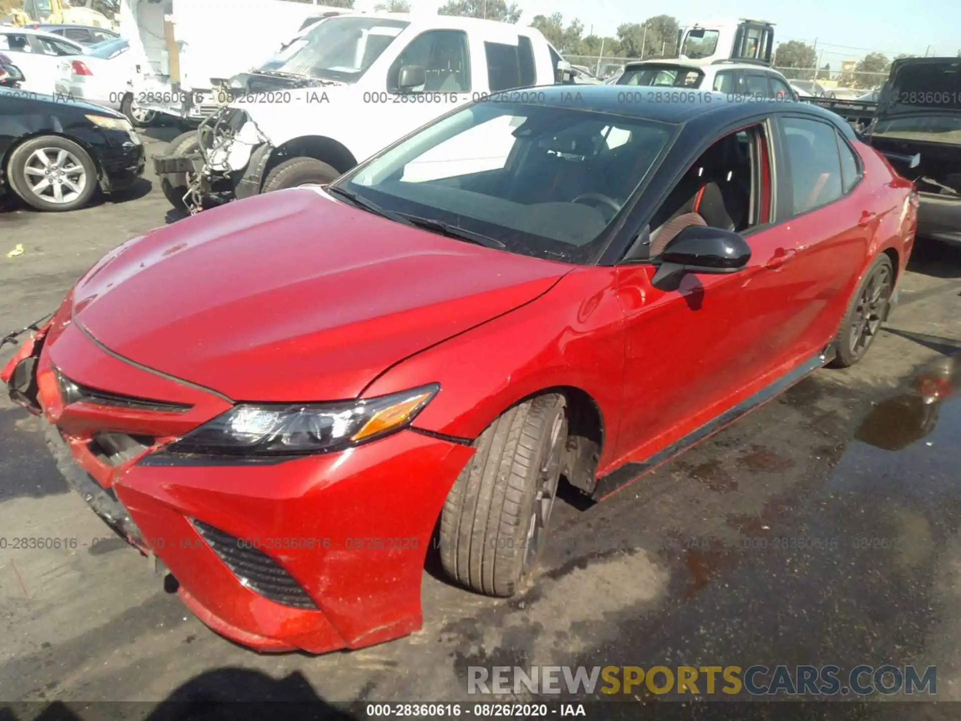 2 Photograph of a damaged car 4T1NZ1AKXLU033694 TOYOTA CAMRY 2020