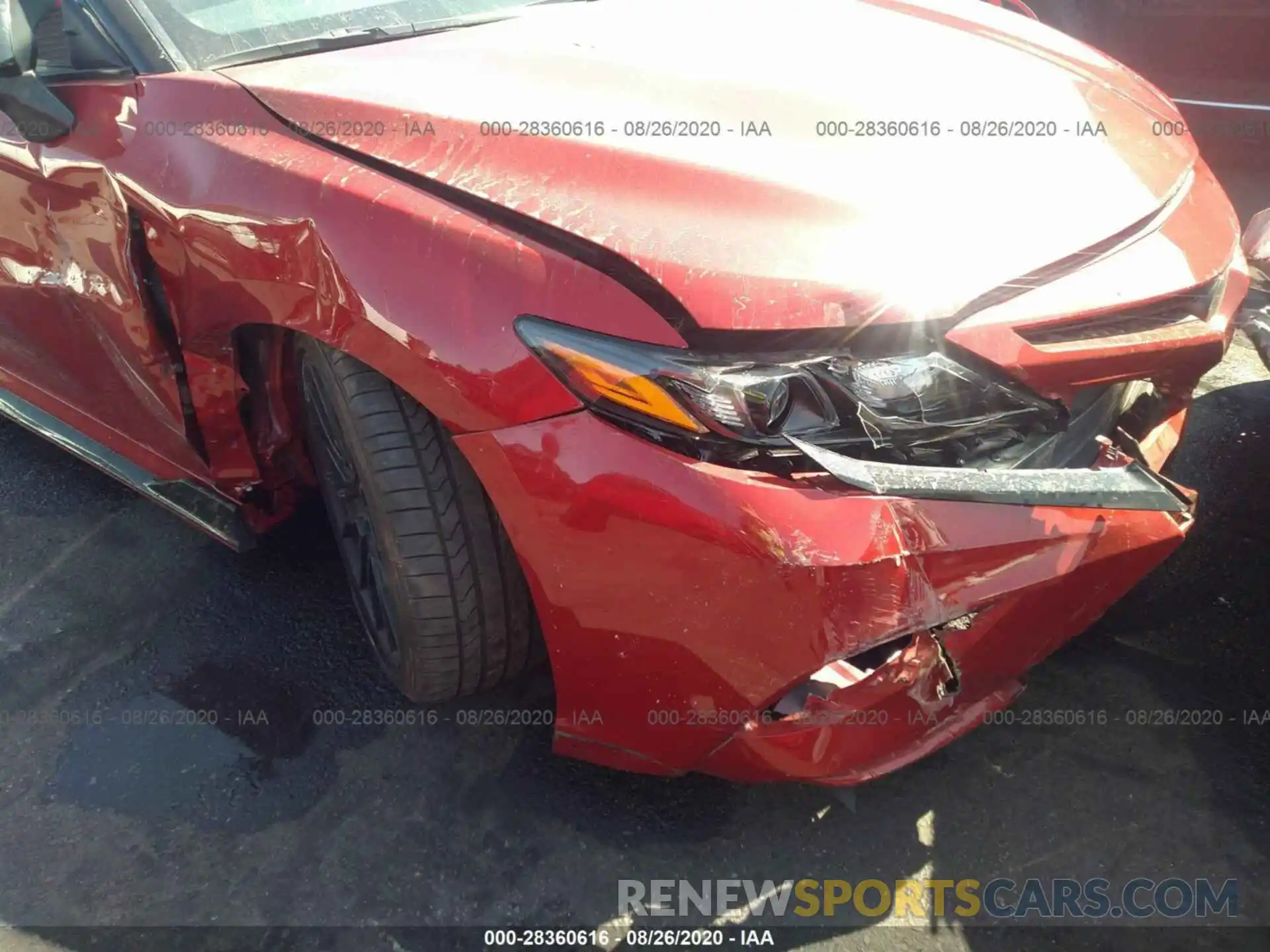 6 Photograph of a damaged car 4T1NZ1AKXLU033694 TOYOTA CAMRY 2020