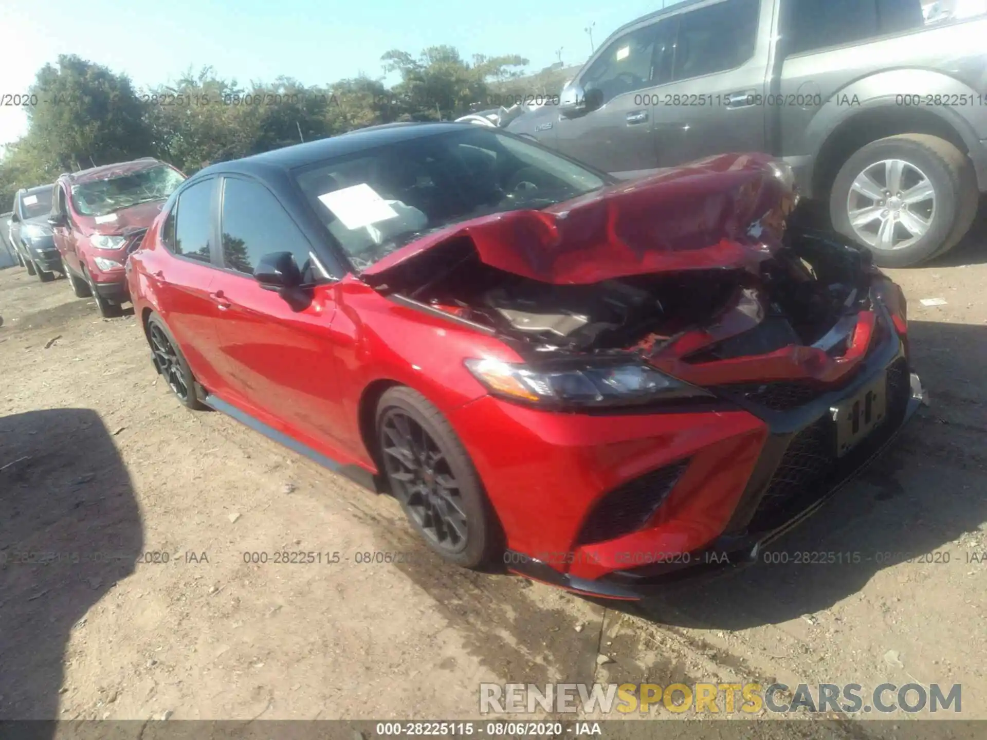 1 Photograph of a damaged car 4T1NZ1AKXLU037597 TOYOTA CAMRY 2020