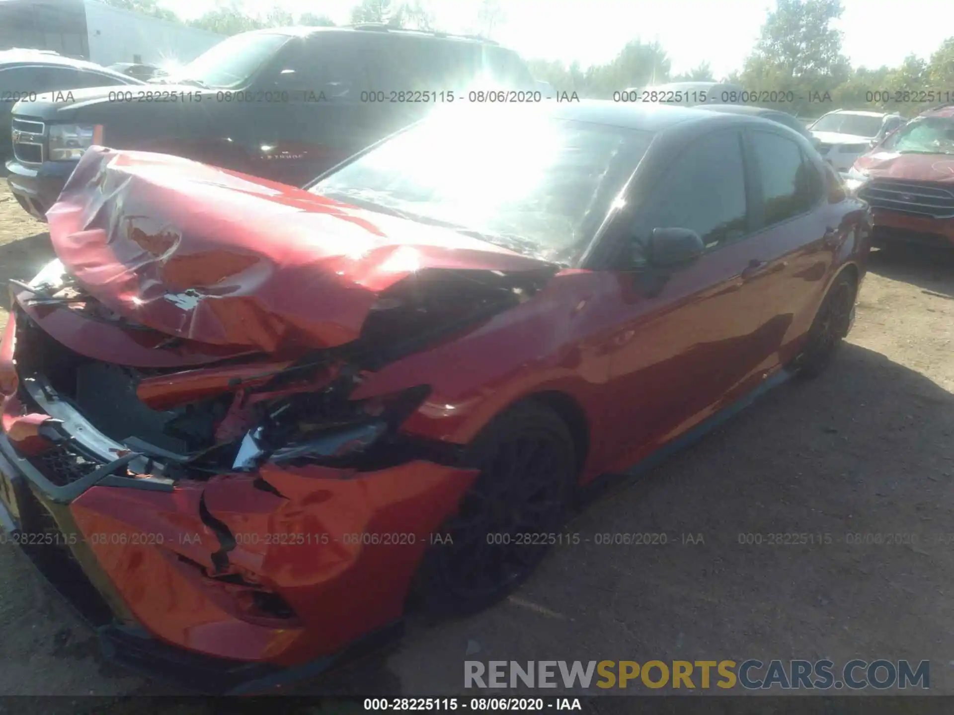 2 Photograph of a damaged car 4T1NZ1AKXLU037597 TOYOTA CAMRY 2020