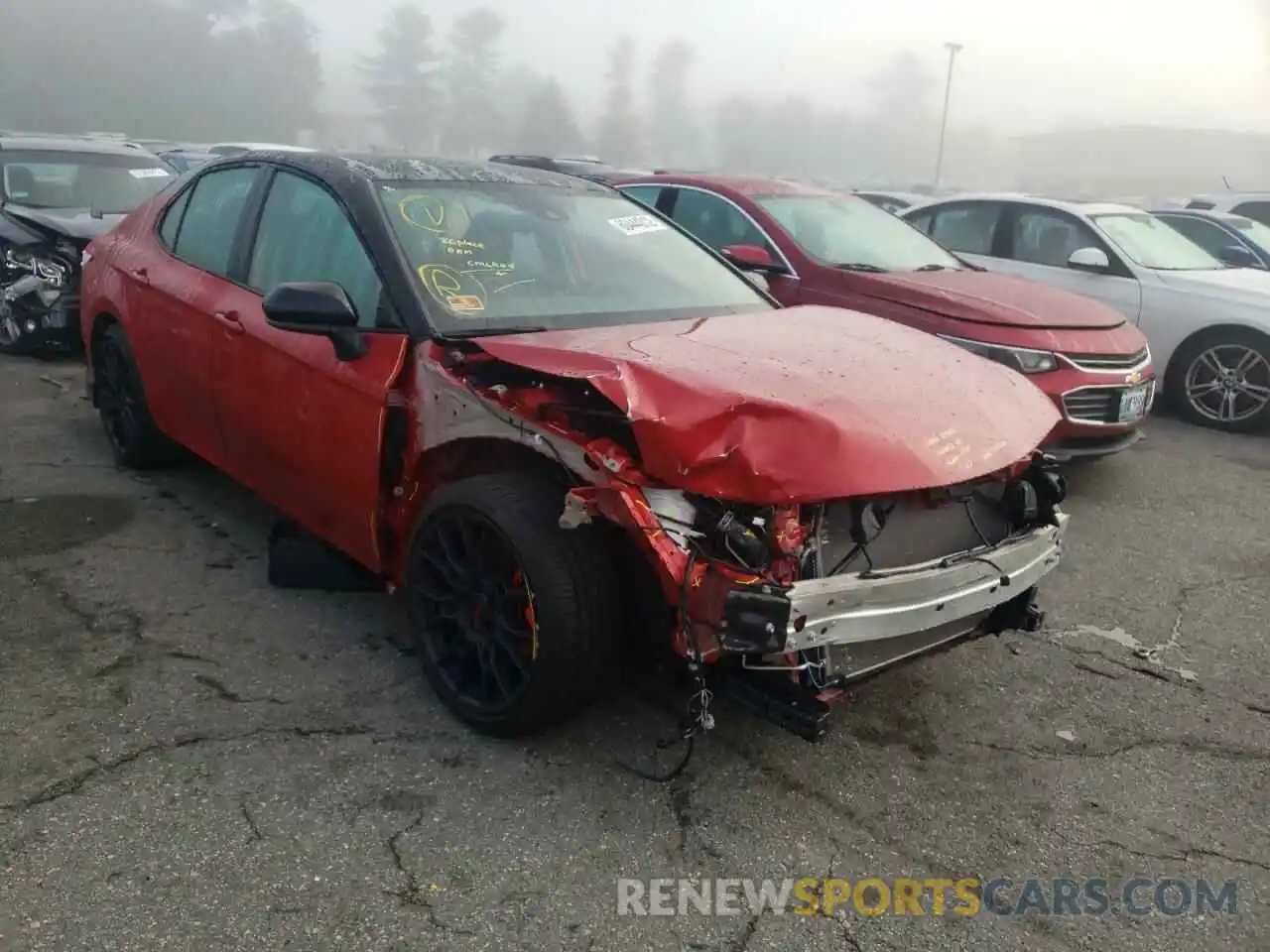 1 Photograph of a damaged car 4T1NZ1AKXLU042721 TOYOTA CAMRY 2020